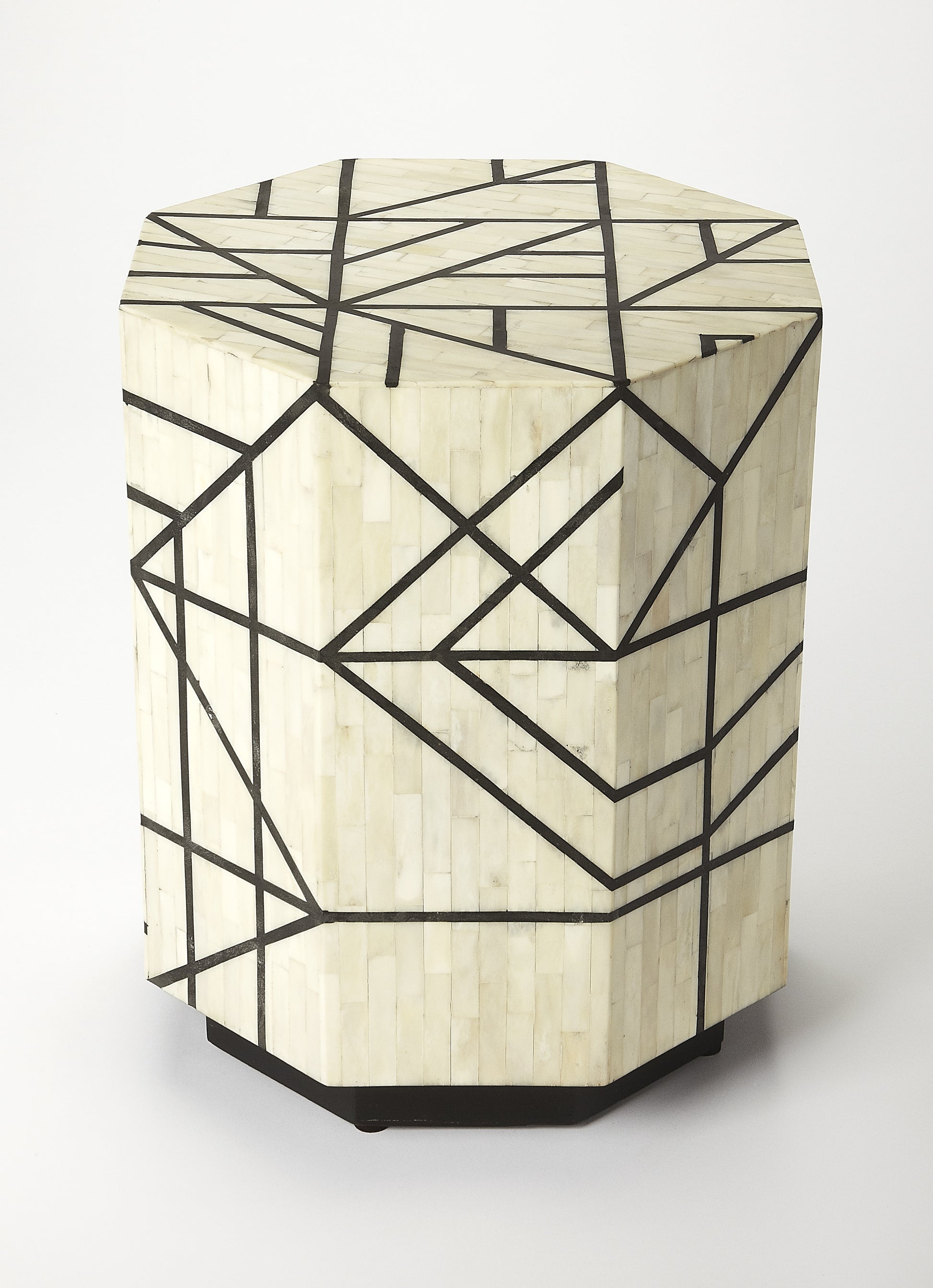 Butler Specialty Company Greta Bone Inlay Side Table, Multi-Color