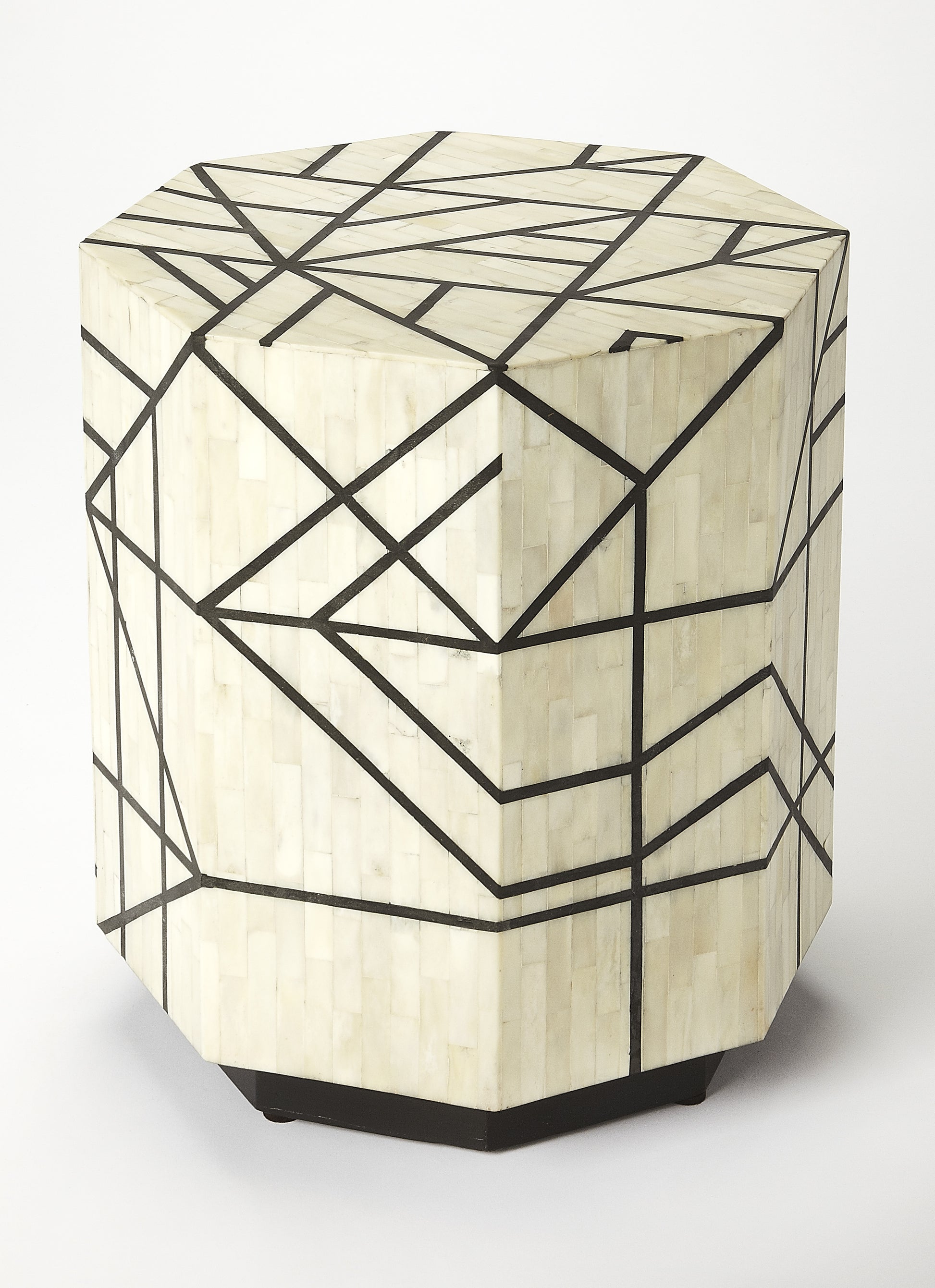 Butler Specialty Company Greta Bone Inlay Side Table, Multi-Color