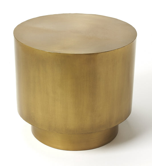Butler Specialty Company Ervin 18 in. W Round Solid Iron Side Table, Gold