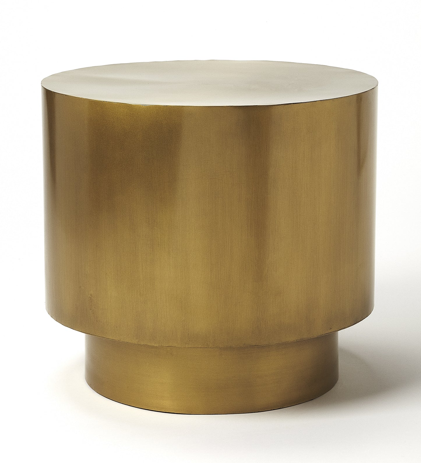 Butler Specialty Company Ervin 18 in. W Round Solid Iron Side Table, Gold