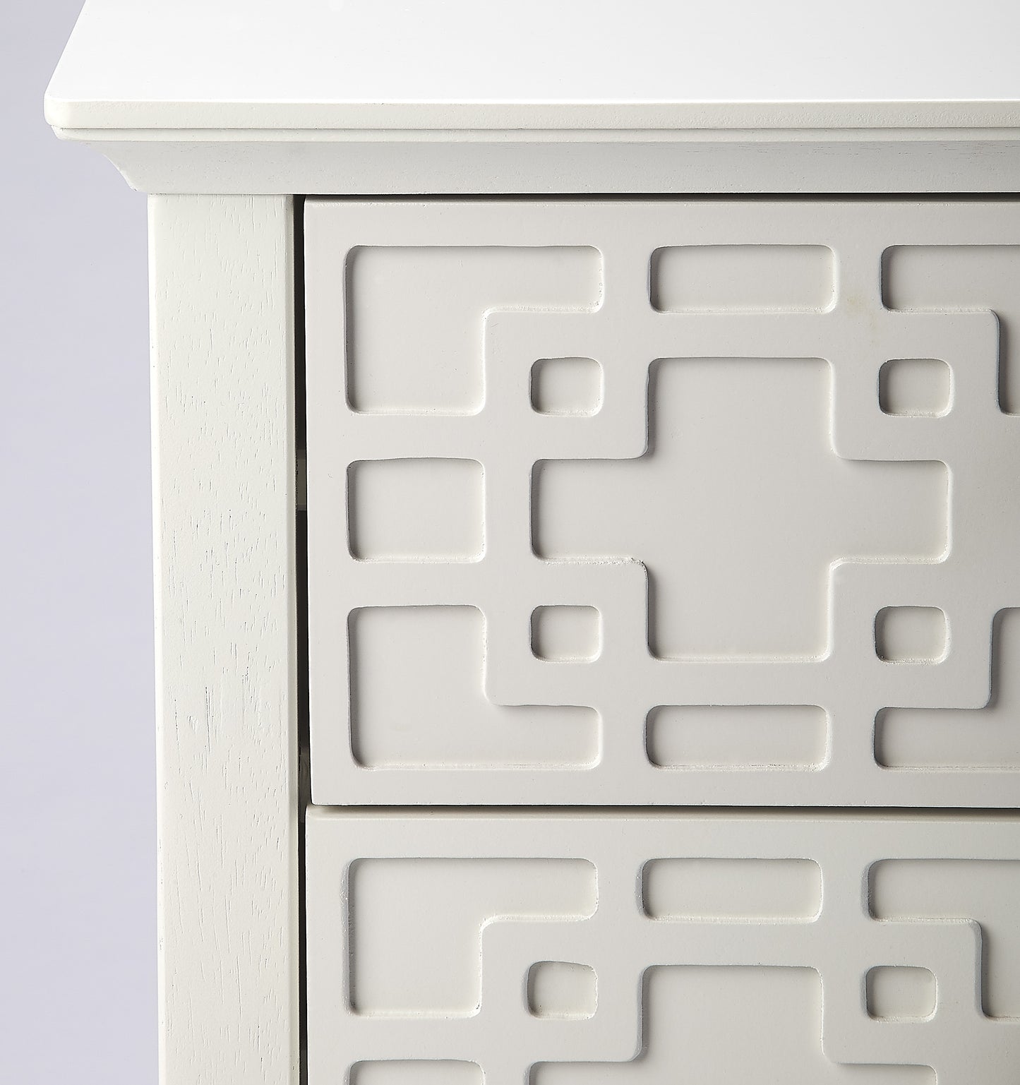 Butler Specialty Company Kinsley 18 in. W Rectangular Wood 3 Drawer Nightstand, Off-White