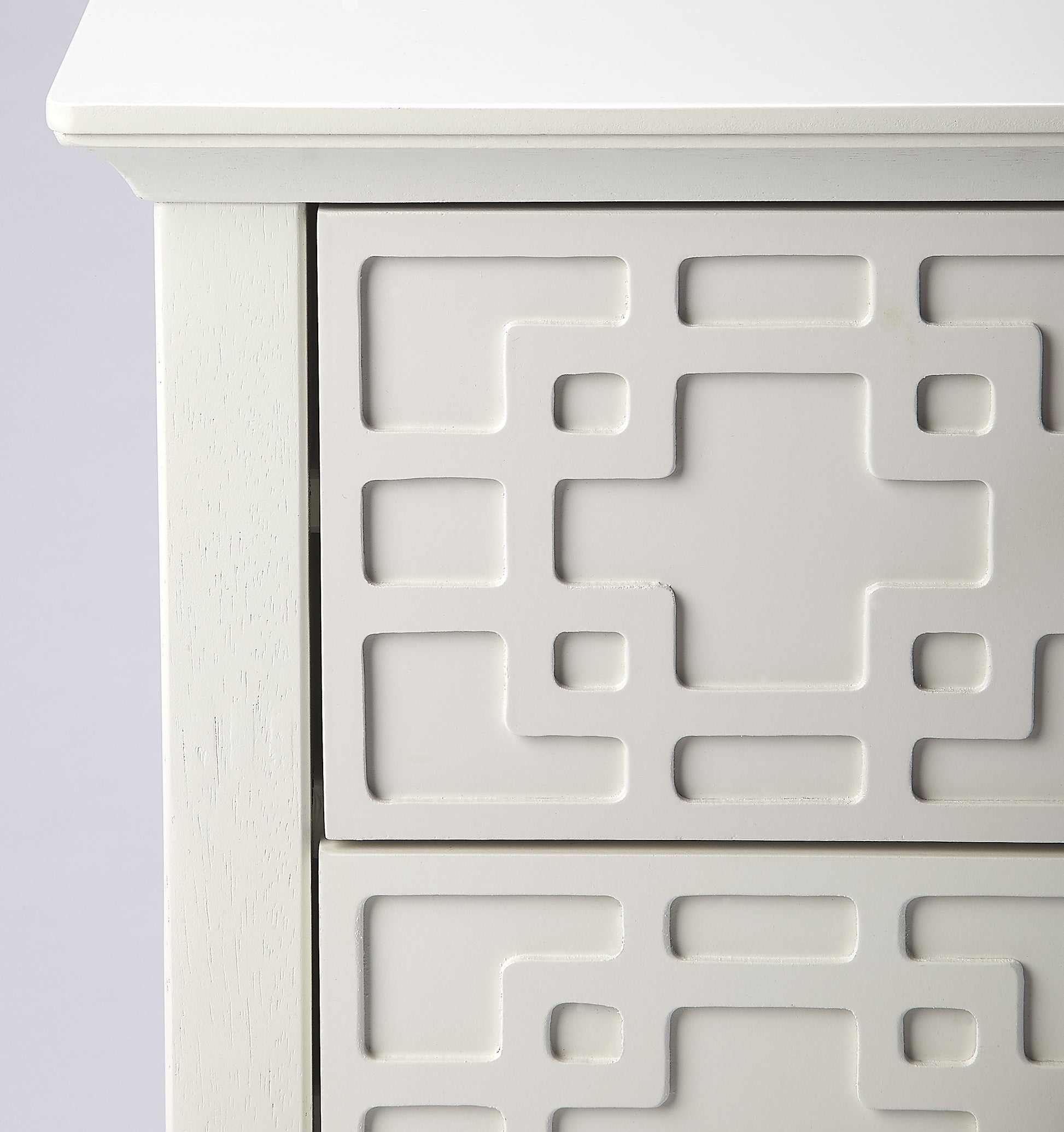 Butler Specialty Company Kinsley 18 in. W Rectangular Wood 3 Drawer Nightstand, Off-White