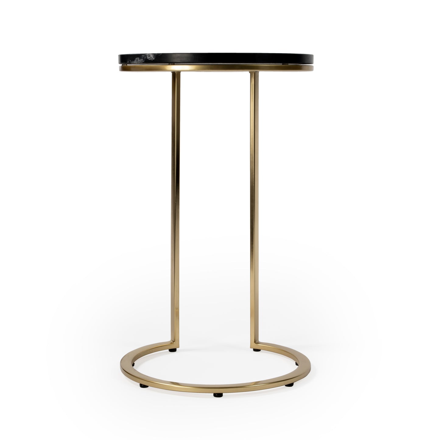 Butler Specialty Company Shounderia 16.5 in. W Marble Side Table, Black