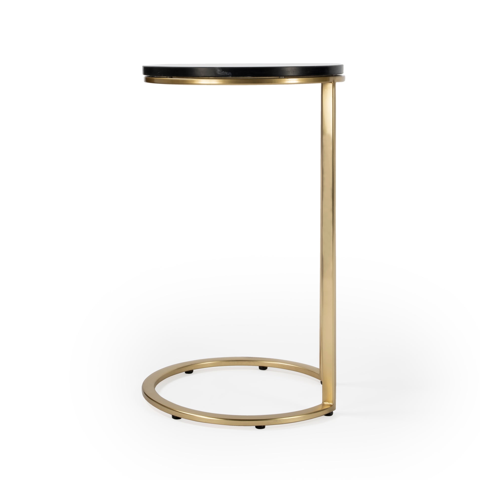 Butler Specialty Company Shounderia 16.5 in. W Marble Side Table, Black