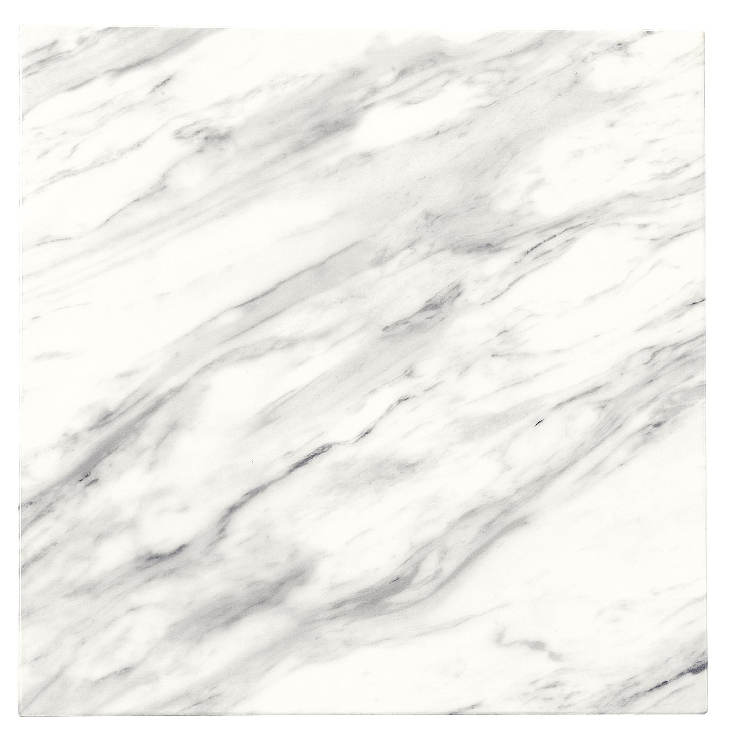 Haley Marble & Metal End Table in Silver 5278220