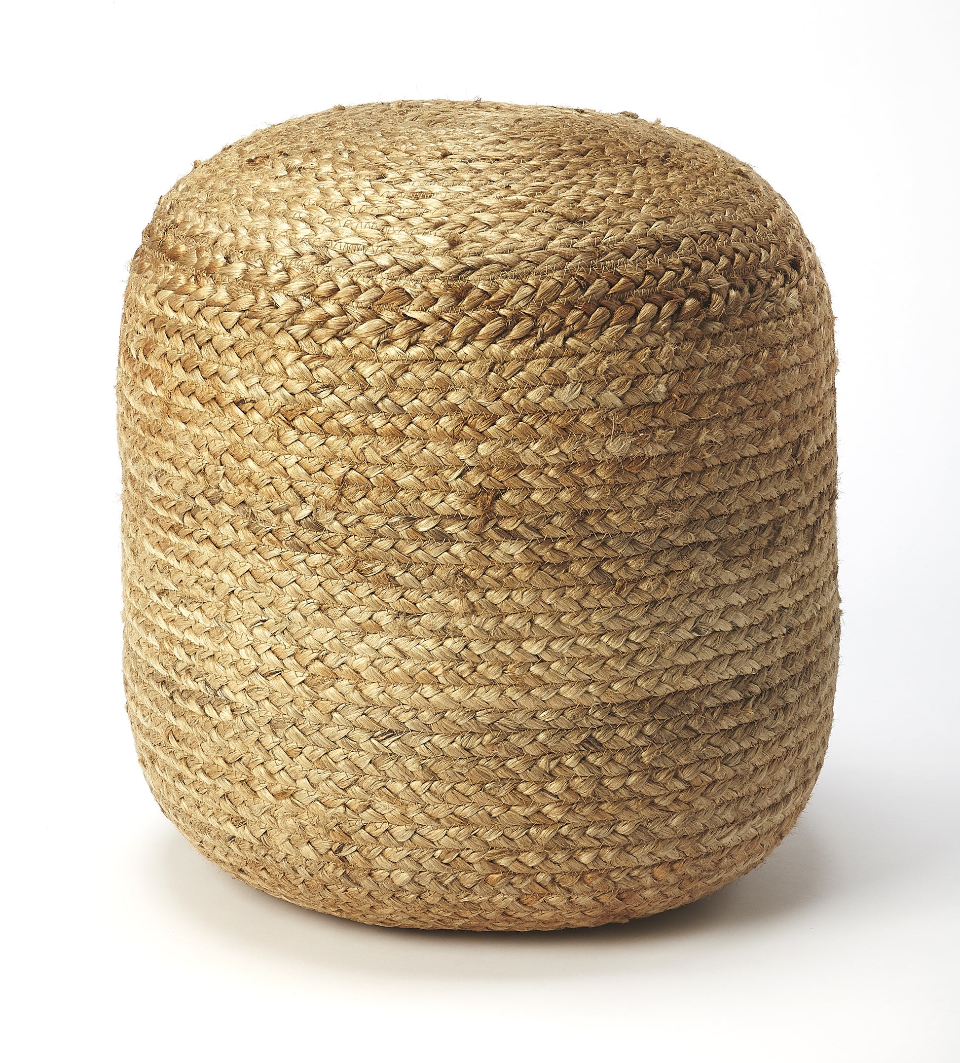 Butler Specialty Company Noosa 16 in. W Round Jute Accent Pouffe, Natural