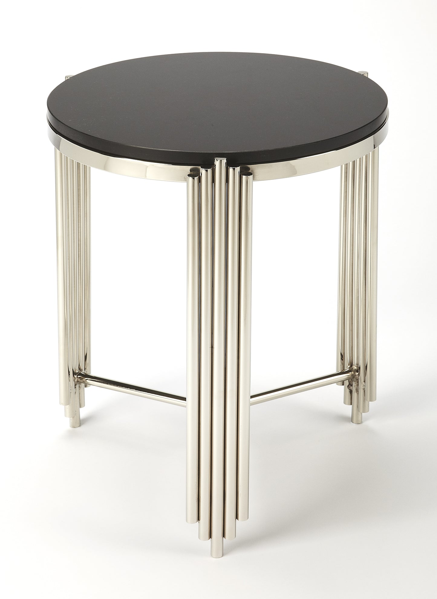 Khalifa Granite End Table in Black  5310025