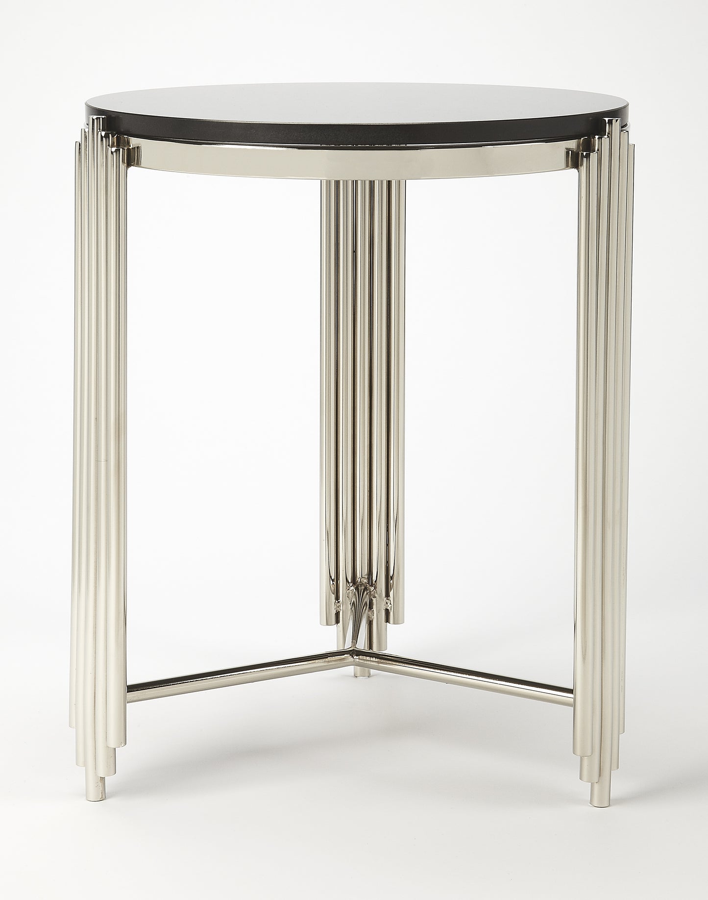 Khalifa Granite End Table in Black  5310025