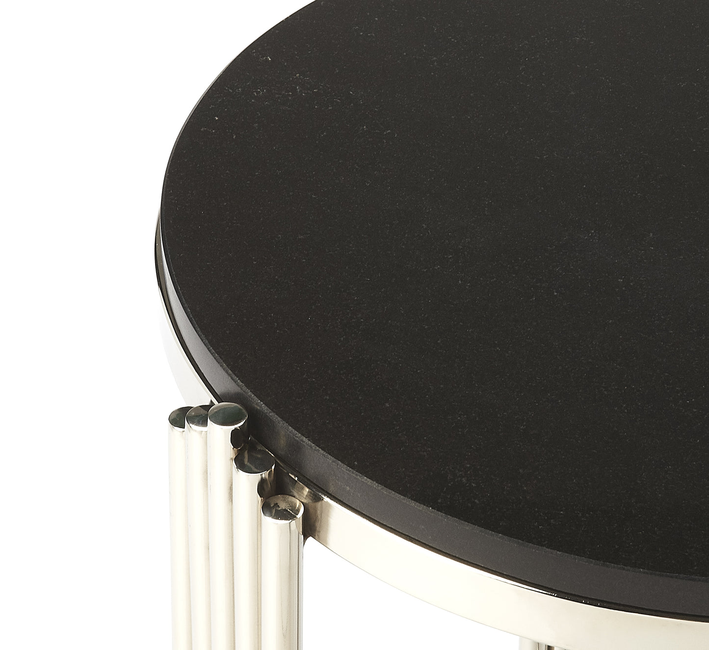 Khalifa Granite End Table in Black  5310025