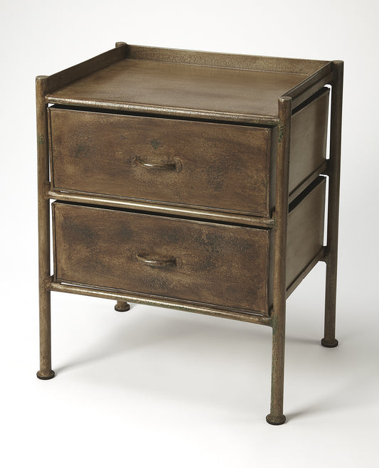 Cameron Industrial Chic Side Table in Bronze 5319330