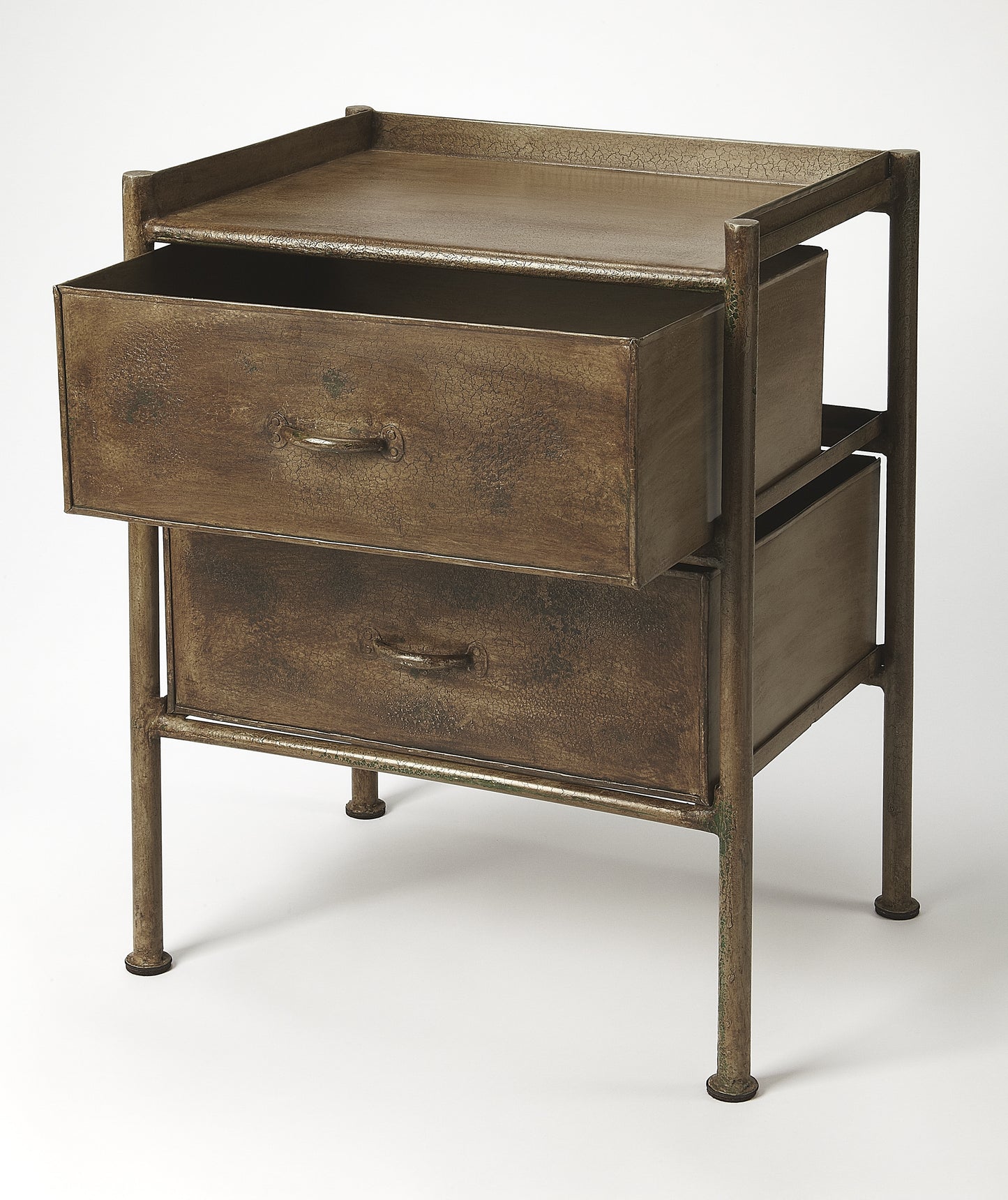 Cameron Industrial Chic Side Table in Bronze 5319330
