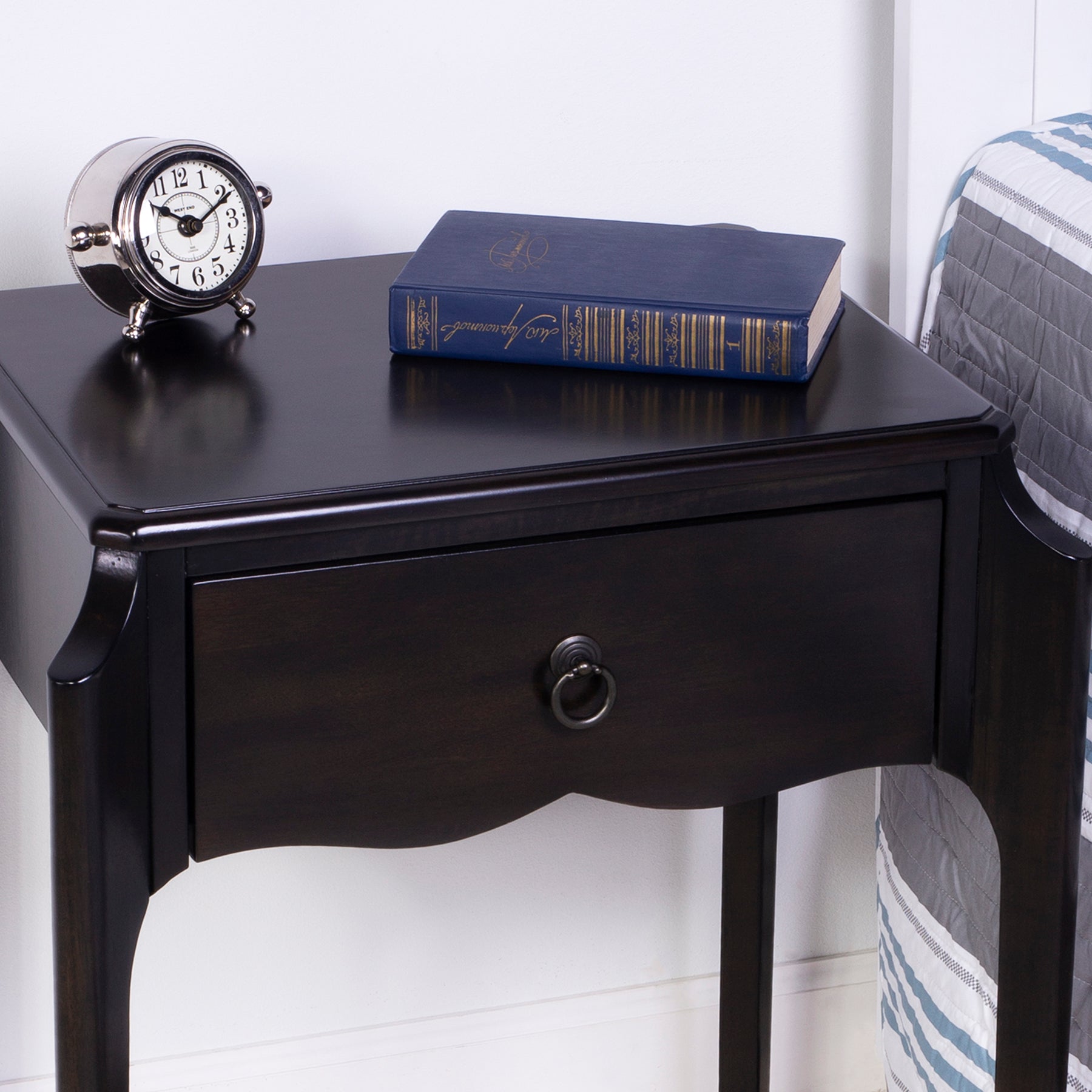 Butler Specialty Company Wilshire 20 in. W Rectangular Wood 1 Drawer Traditional Nightstand, Dark Brown