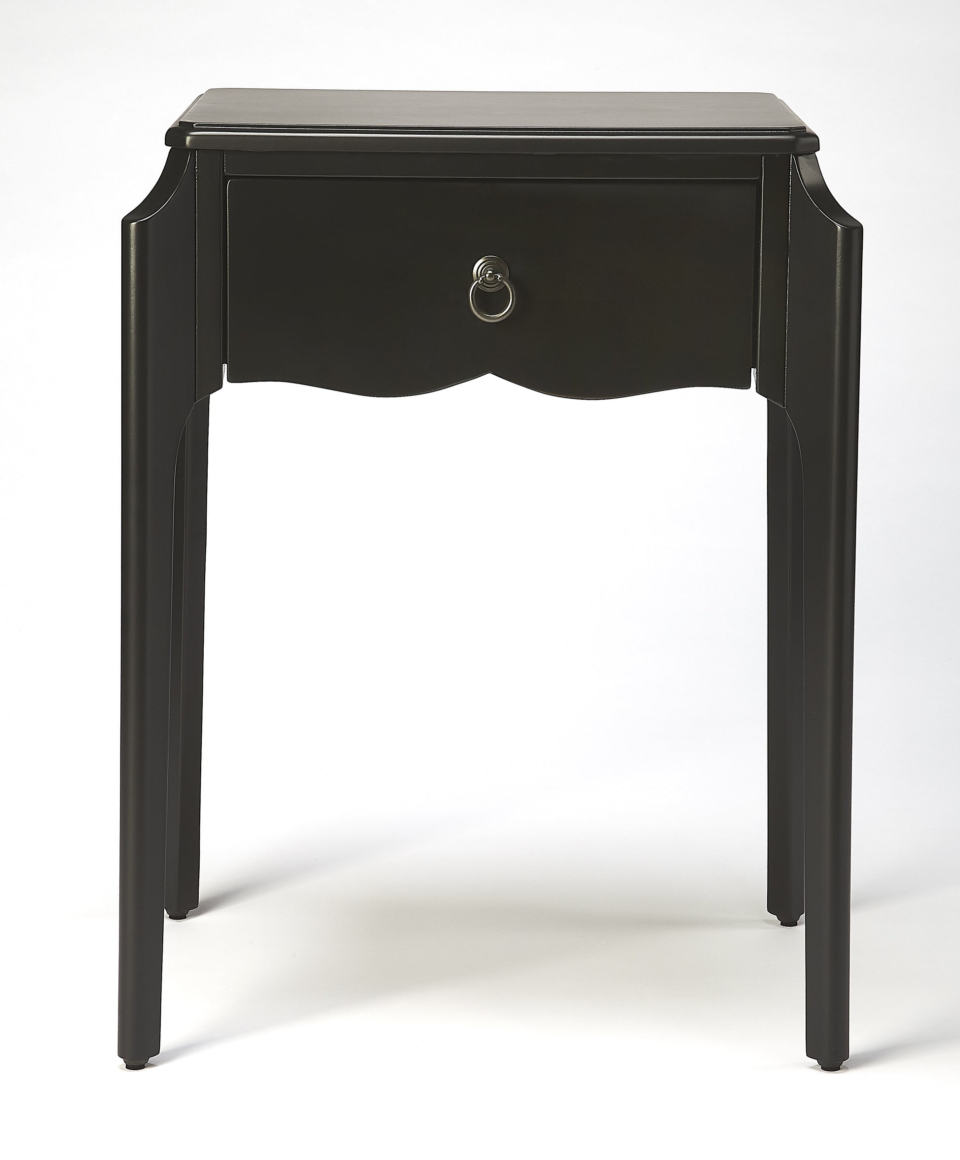 Butler Specialty Company Wilshire 20 in. W Rectangular Wood 1 Drawer Traditional Nightstand, Black