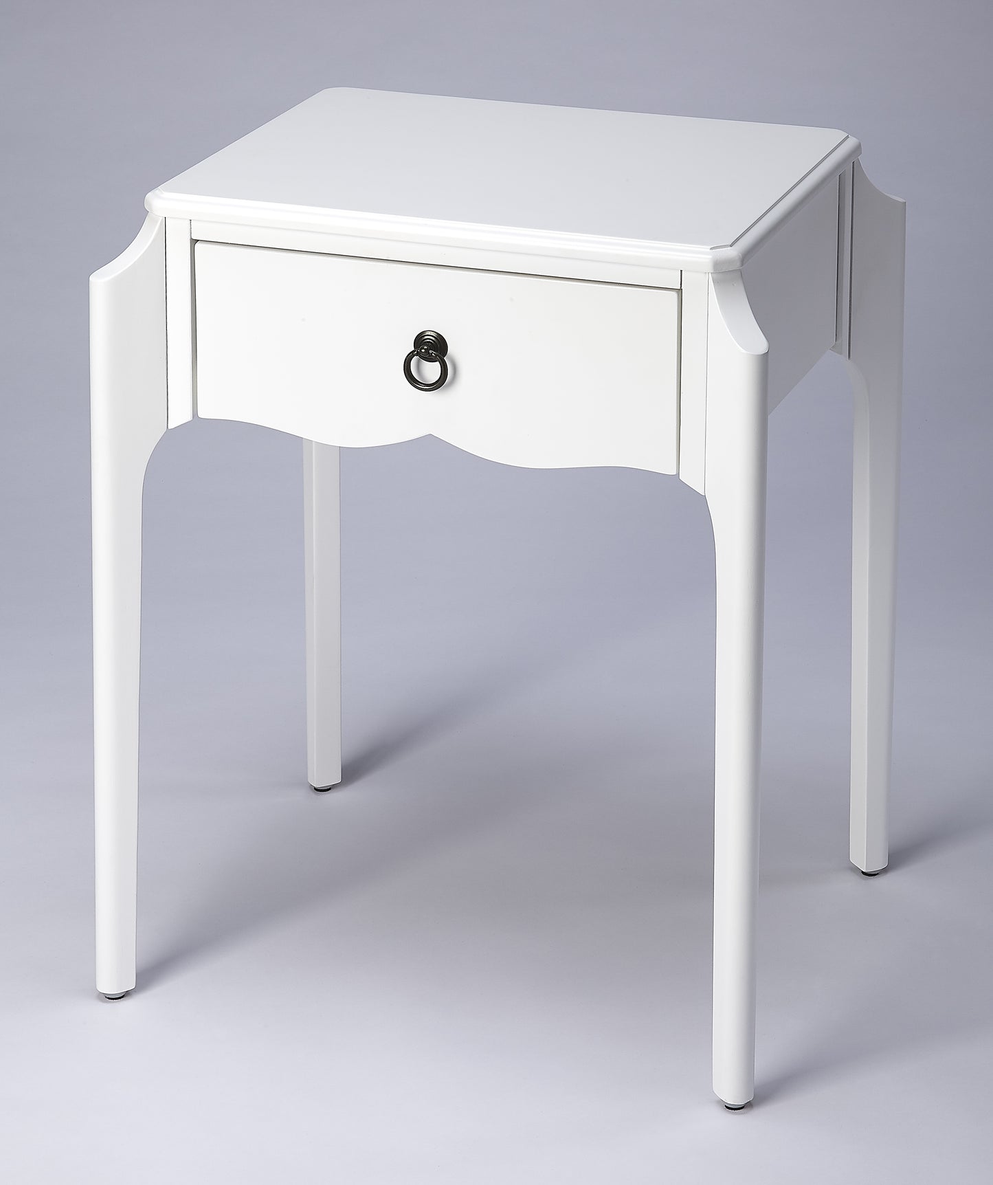 Butler Specialty Company Wilshire 20 in. W Rectangular Wood 1 Drawer Traditional Nightstand, White