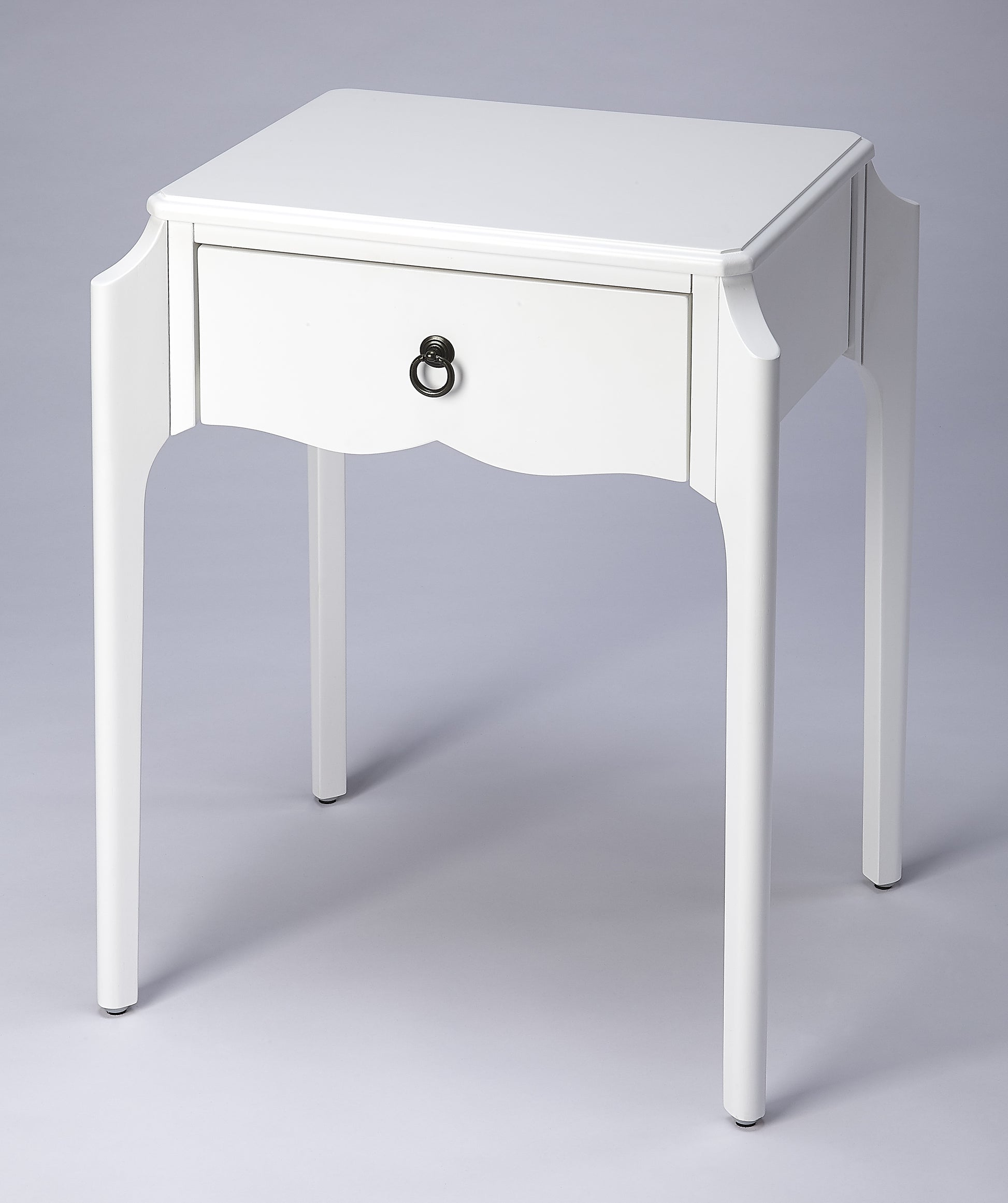 Butler Specialty Company Wilshire 20 in. W Rectangular Wood 1 Drawer Traditional Nightstand, White
