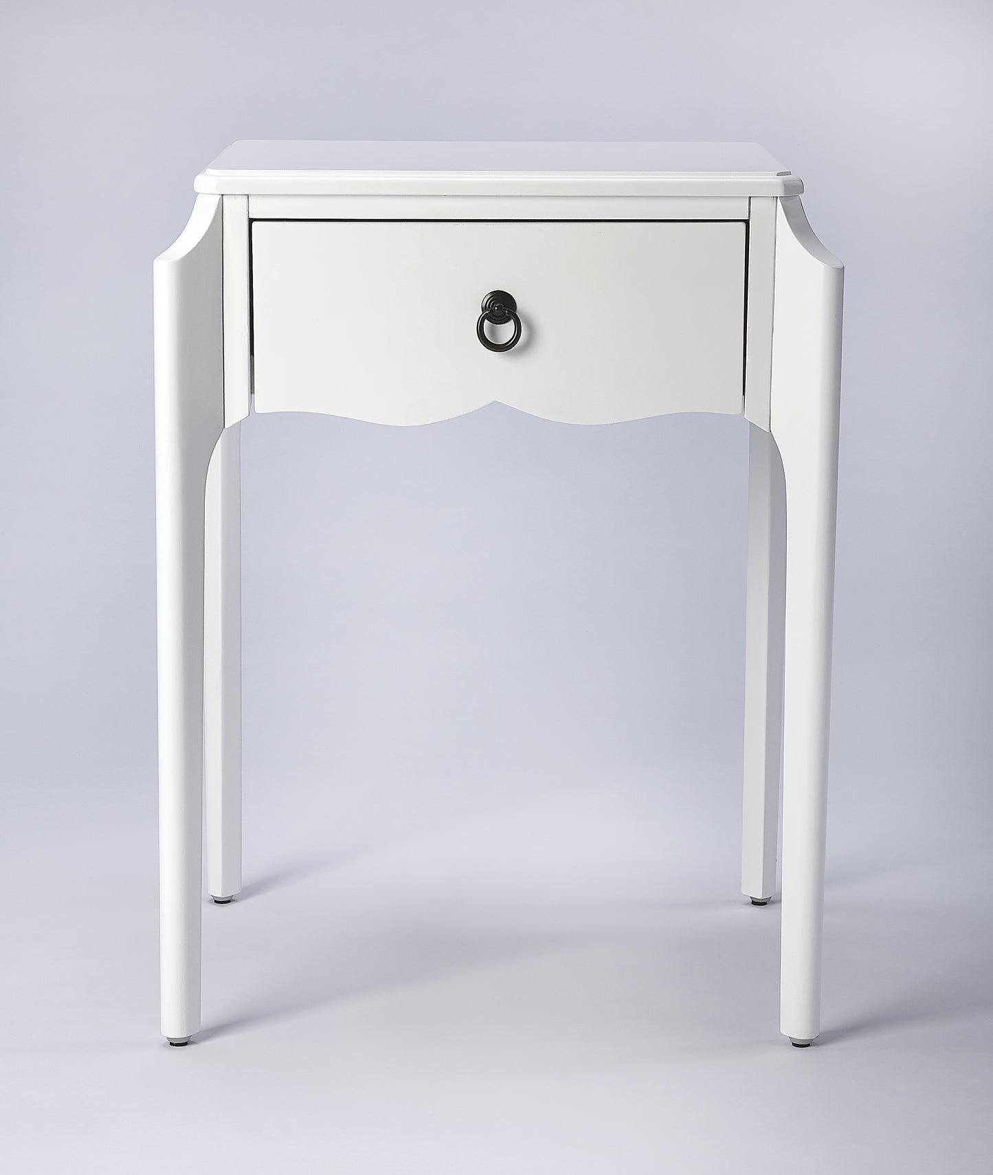 Butler Specialty Company Wilshire 20 in. W Rectangular Wood 1 Drawer Traditional Nightstand, White