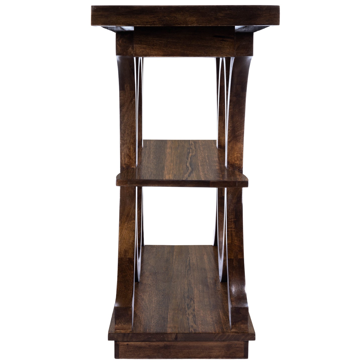 Butler Specialty Company Stowe 59 in. W Rectangular Wood Rustic Console Table, Medium Brown