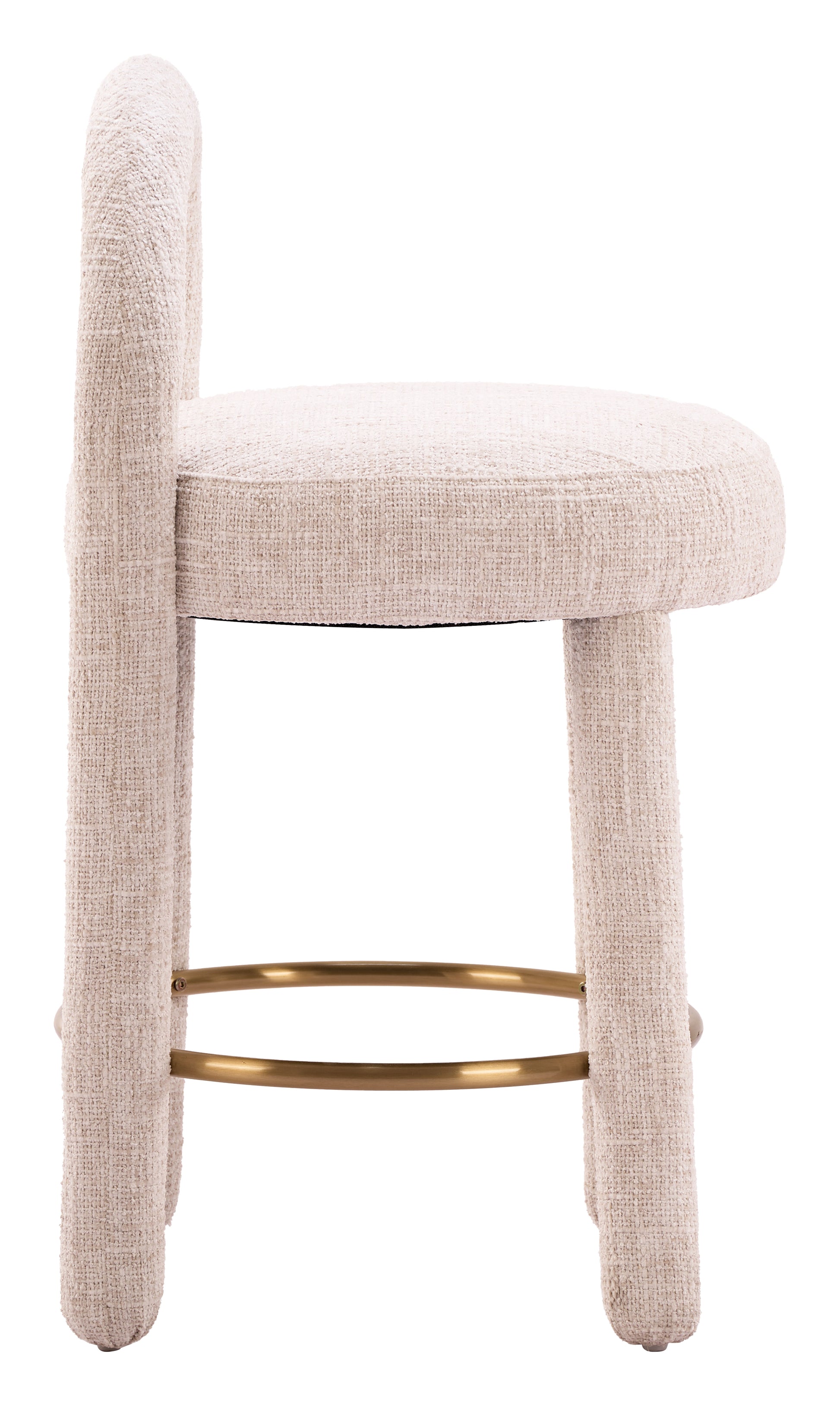 Curco Counter Stool (Set of 2) Beige - 2