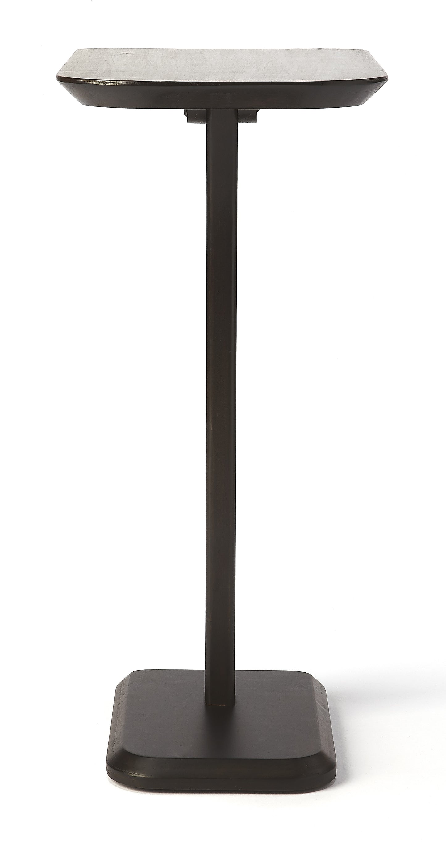 Butler Specialty Company Patton  12 in. W Rectangular Wood Pedestal Side Table, Dark Brown