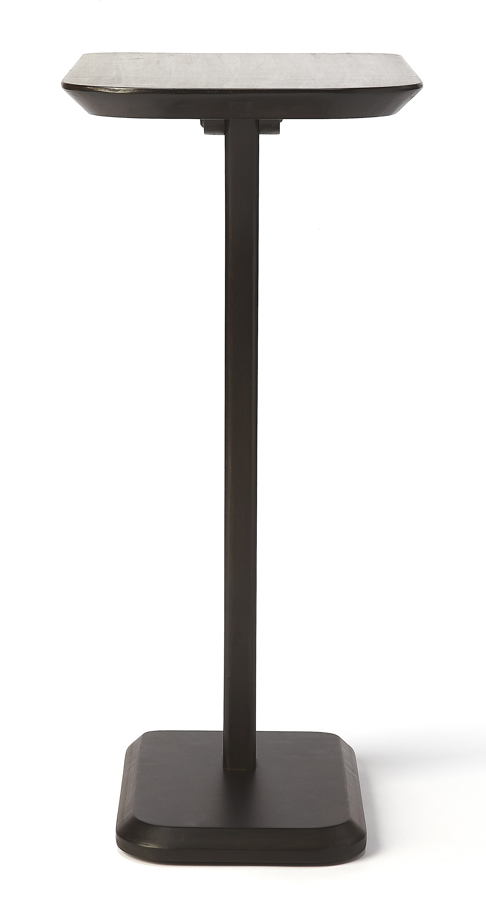 Butler Specialty Company Patton  12 in. W Rectangular Wood Pedestal Side Table, Dark Brown