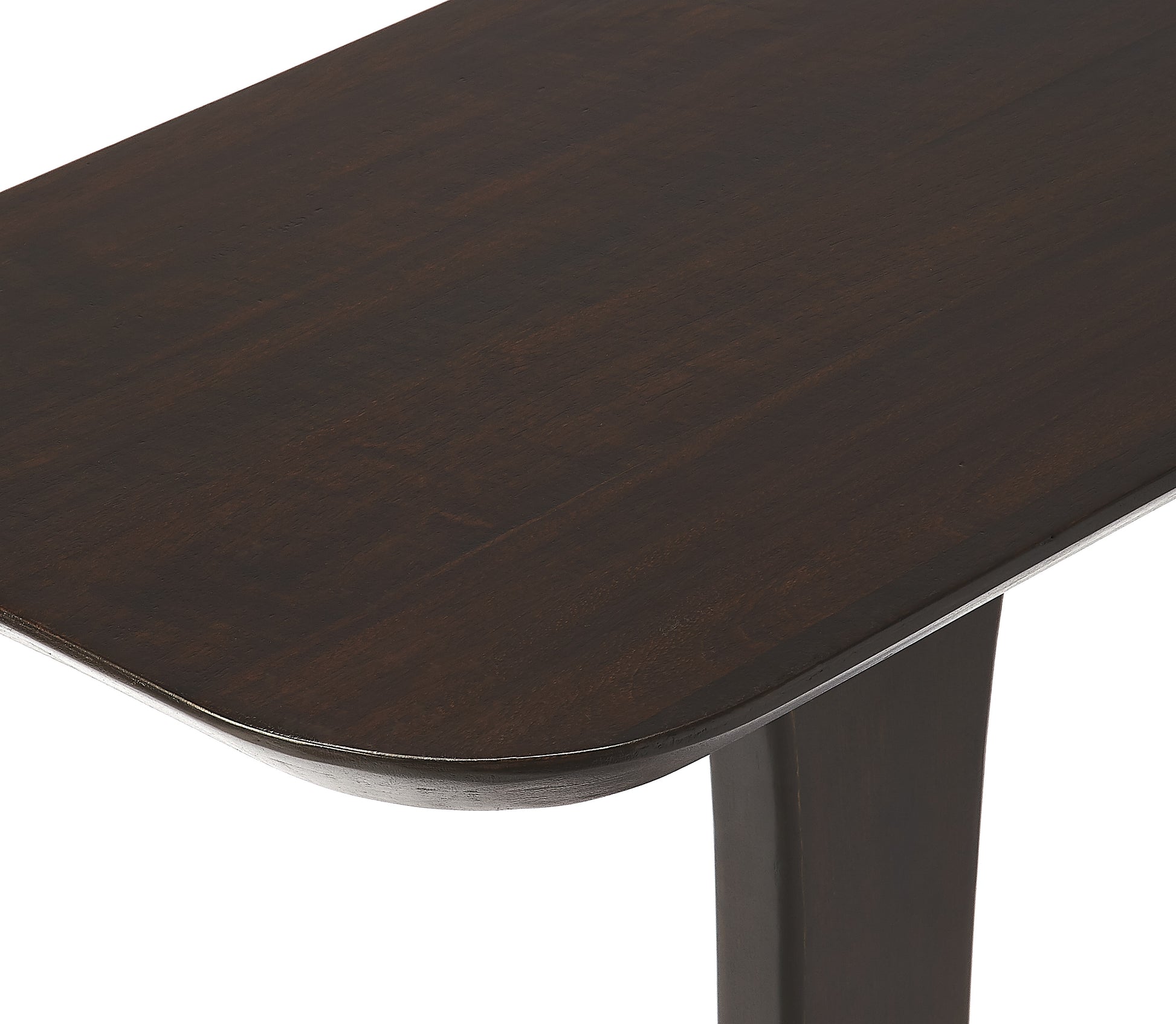 Butler Specialty Company Patton  12 in. W Rectangular Wood Pedestal Side Table, Dark Brown