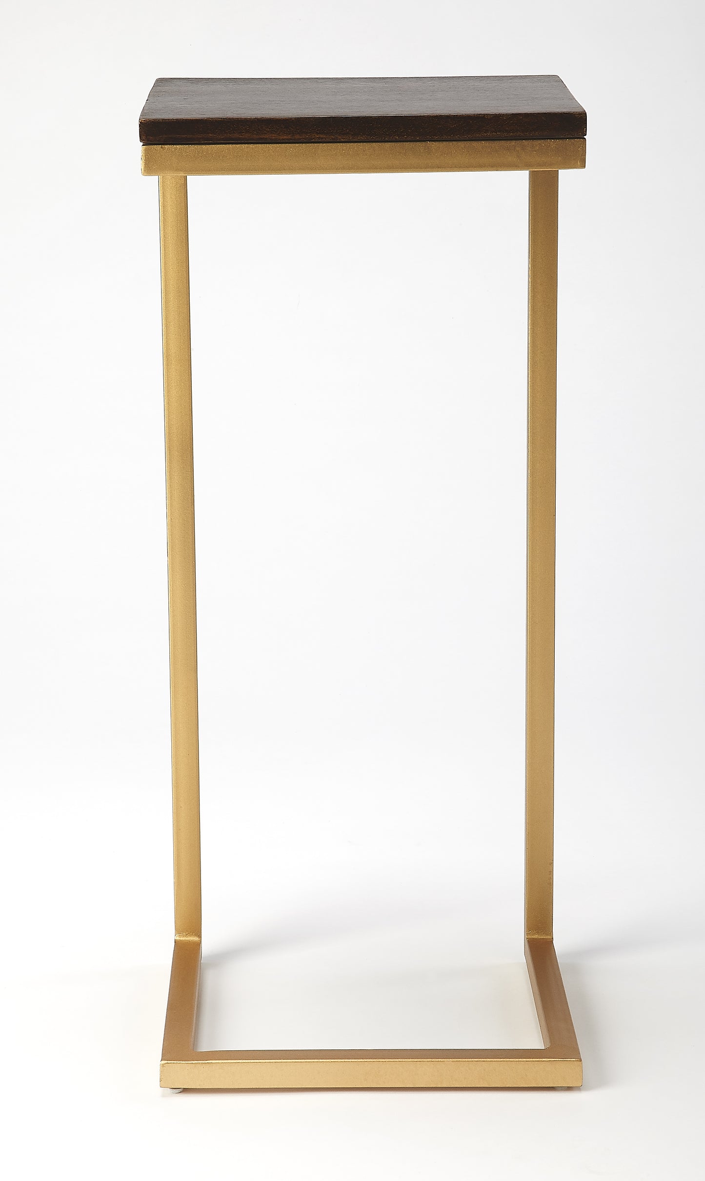 Kilmer Wood & Metal Side Table in Gold 5374226
