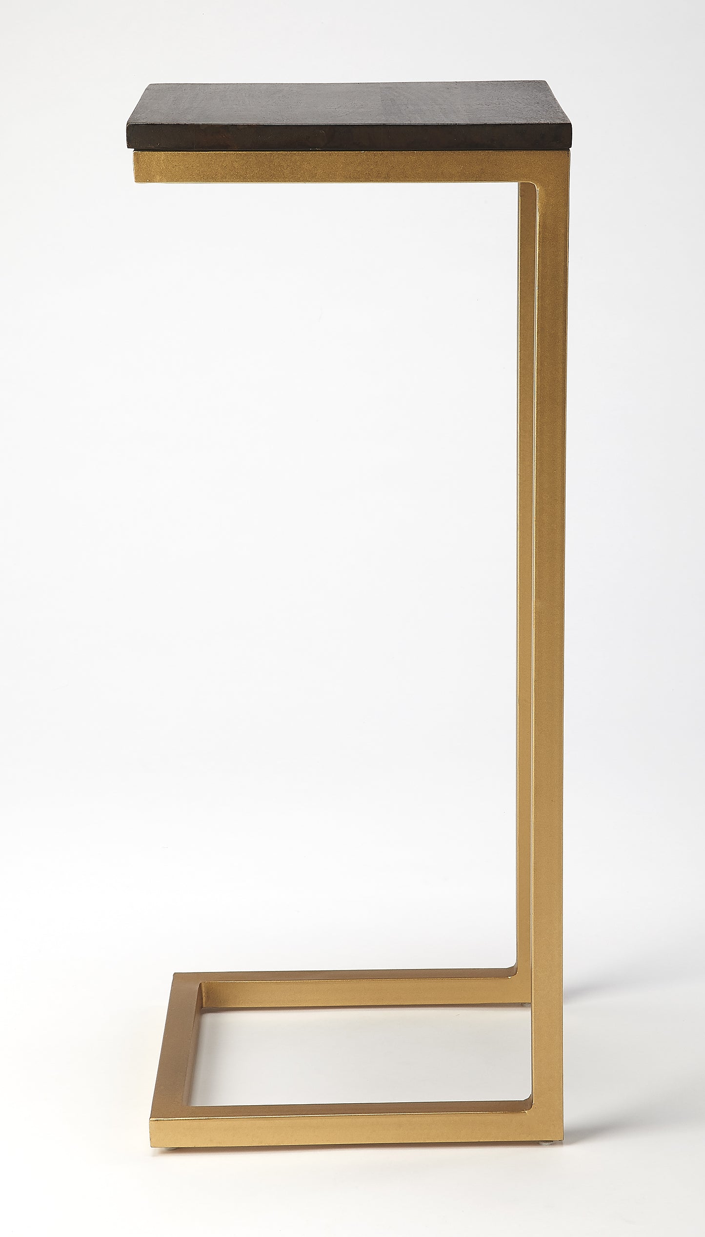 Kilmer Wood & Metal Side Table in Gold 5374226