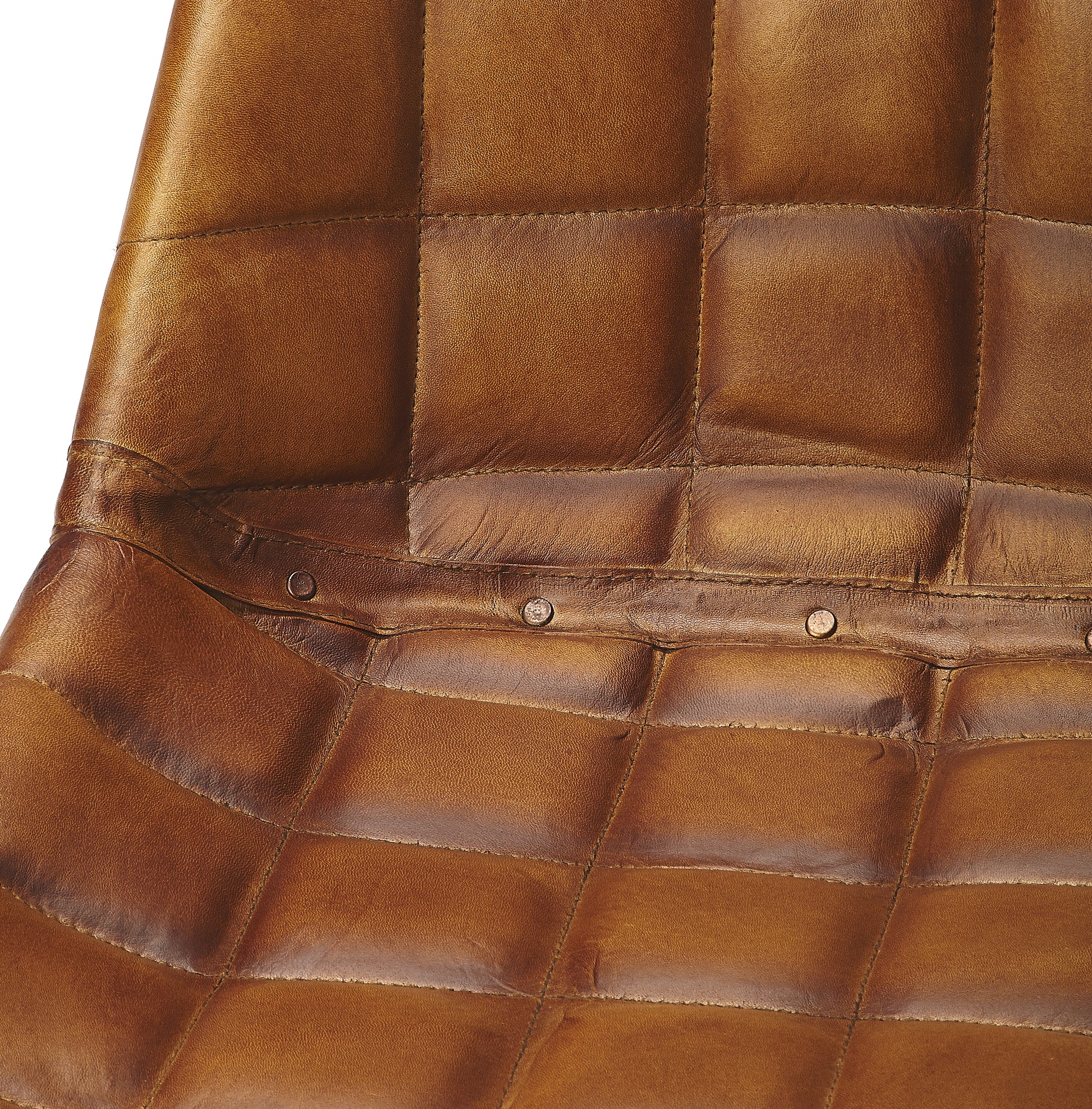 Butler Specialty Company Patty Leather Side Chair, Medium Brown