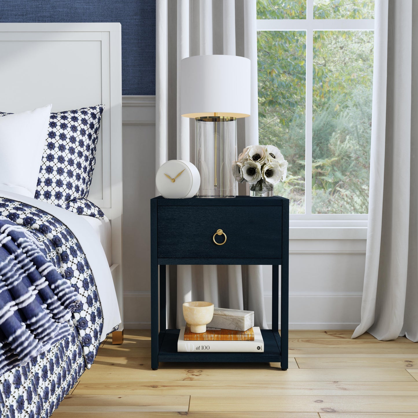Lark End Table in Navy Blue 5384291