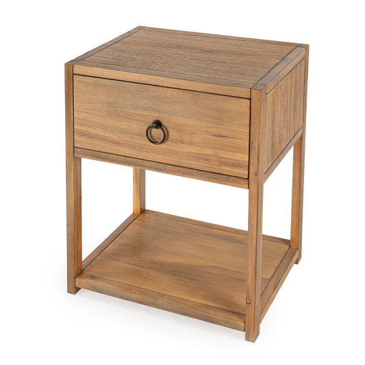 Lark Natural Wood End Table in Light Brown 5384312