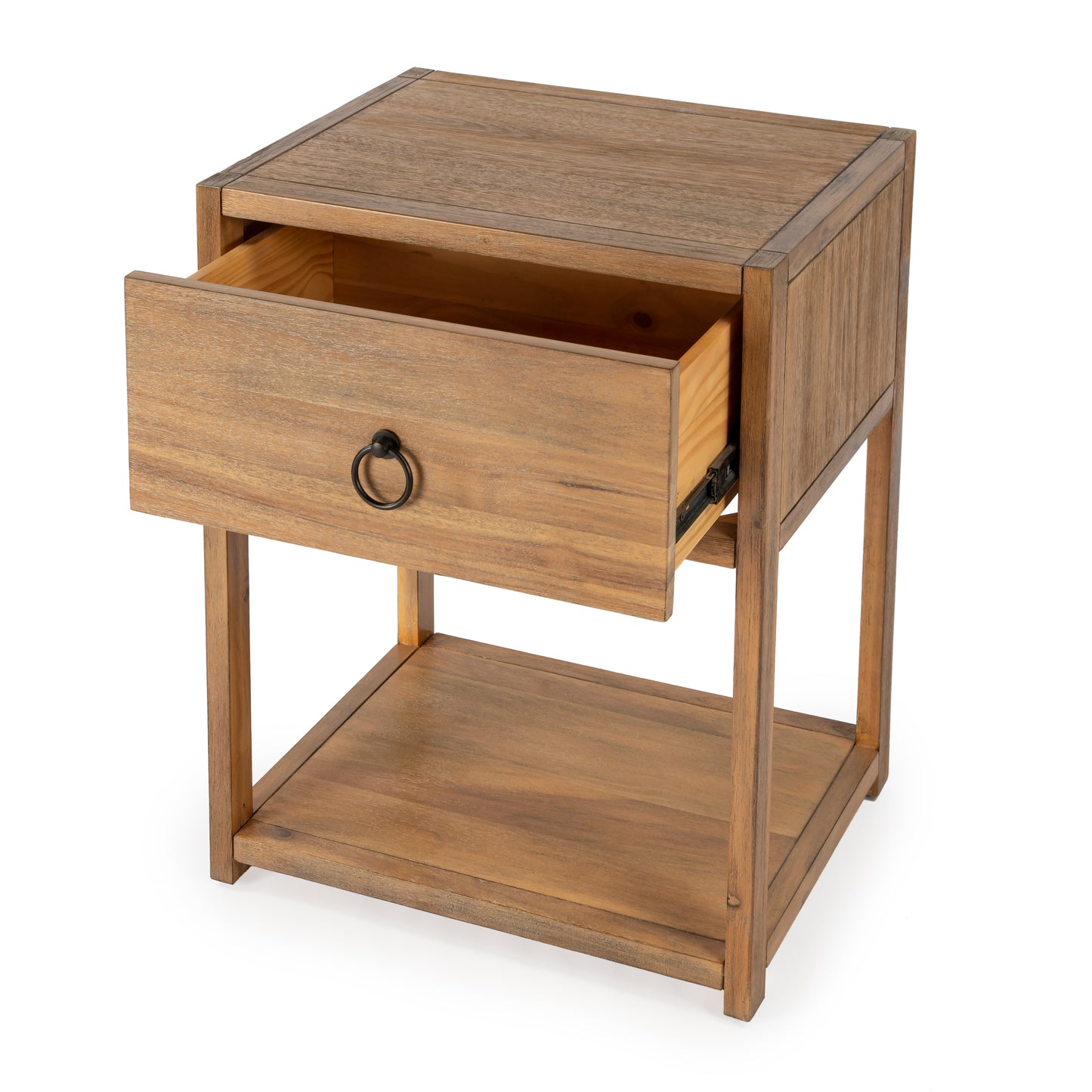 Lark Natural Wood End Table in Light Brown 5384312