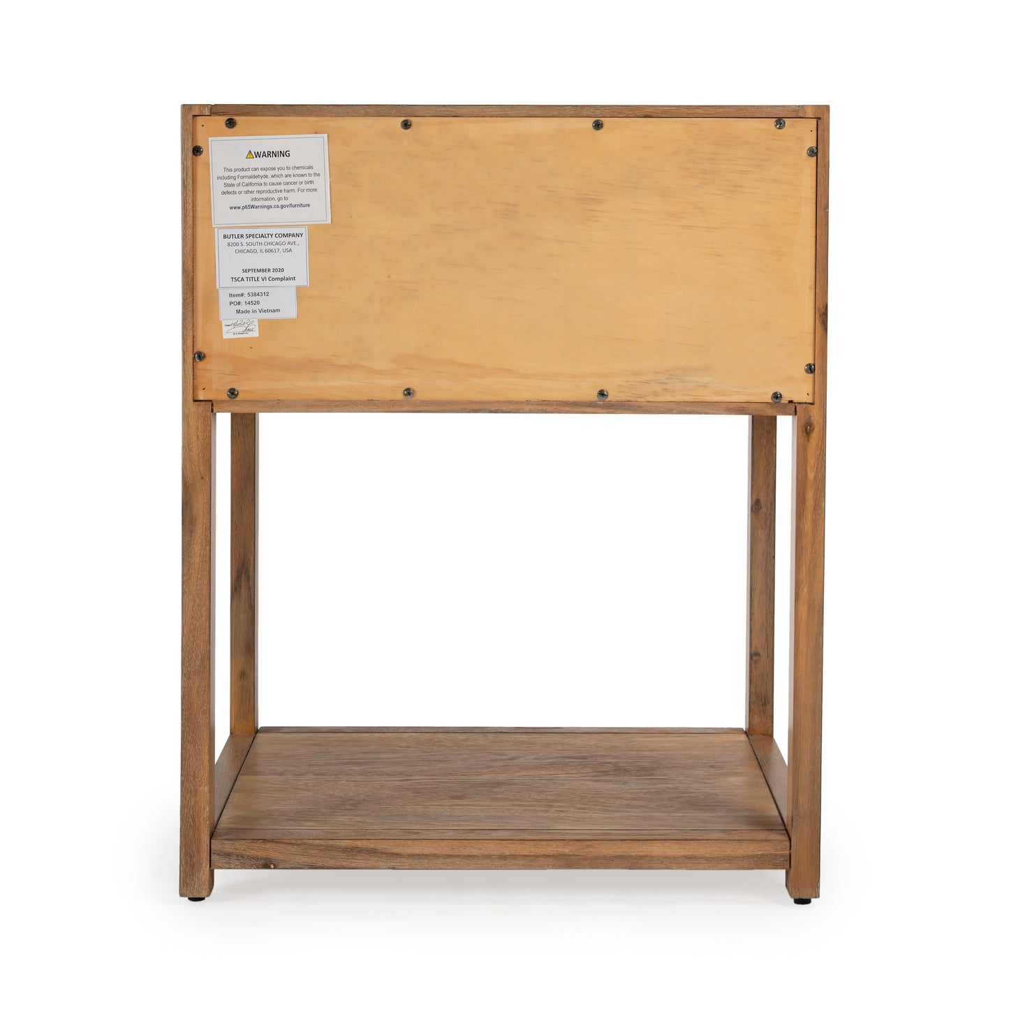 Lark Natural Wood End Table in Light Brown 5384312