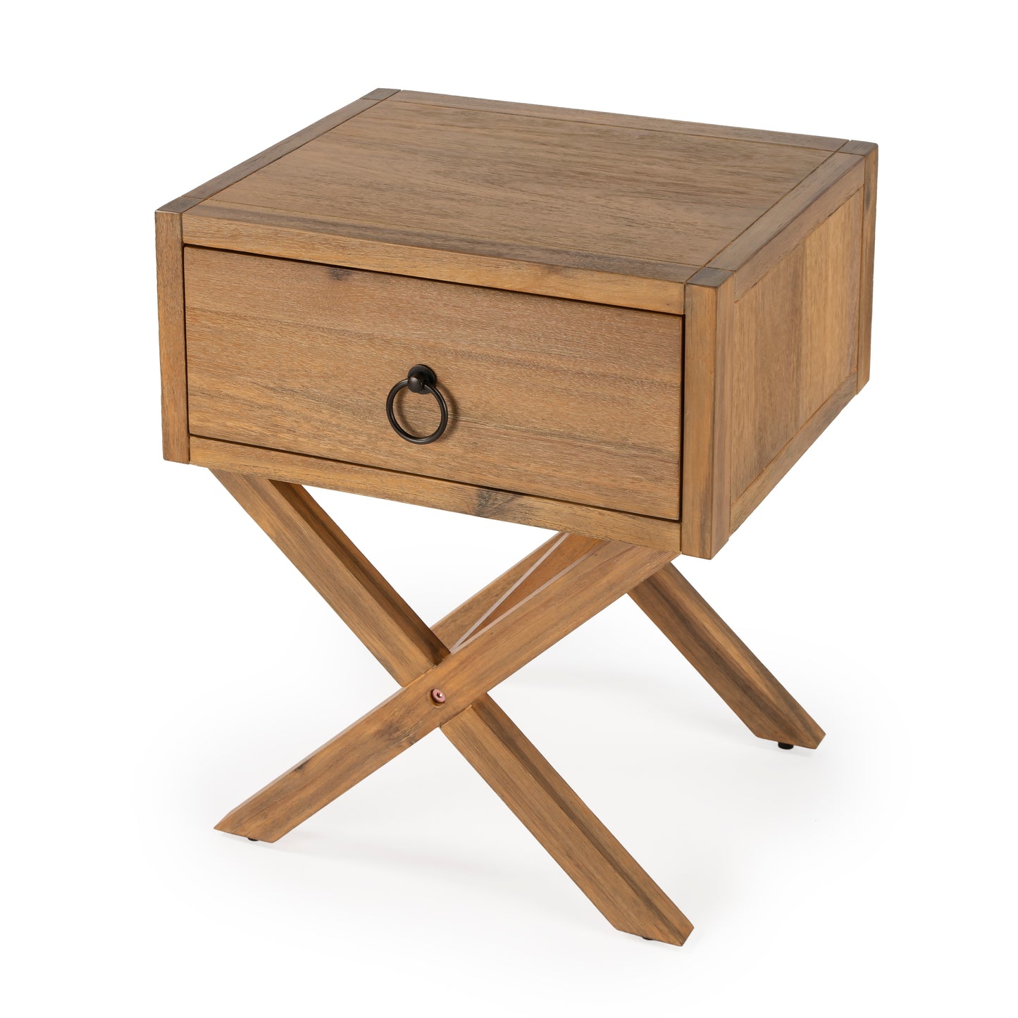 Lark Natural Wood End Table in Light Brown  5385312