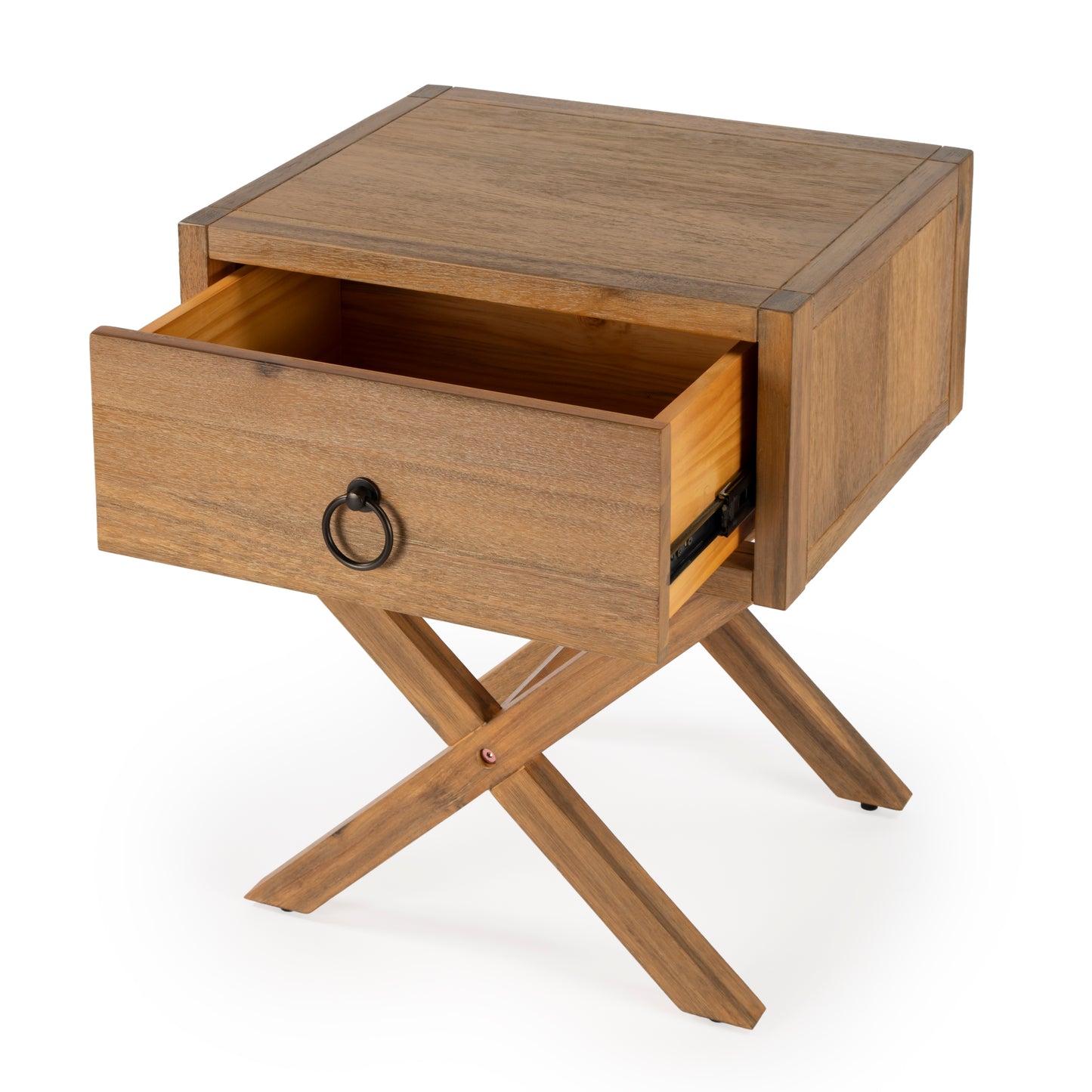 Lark Natural Wood End Table in Light Brown  5385312