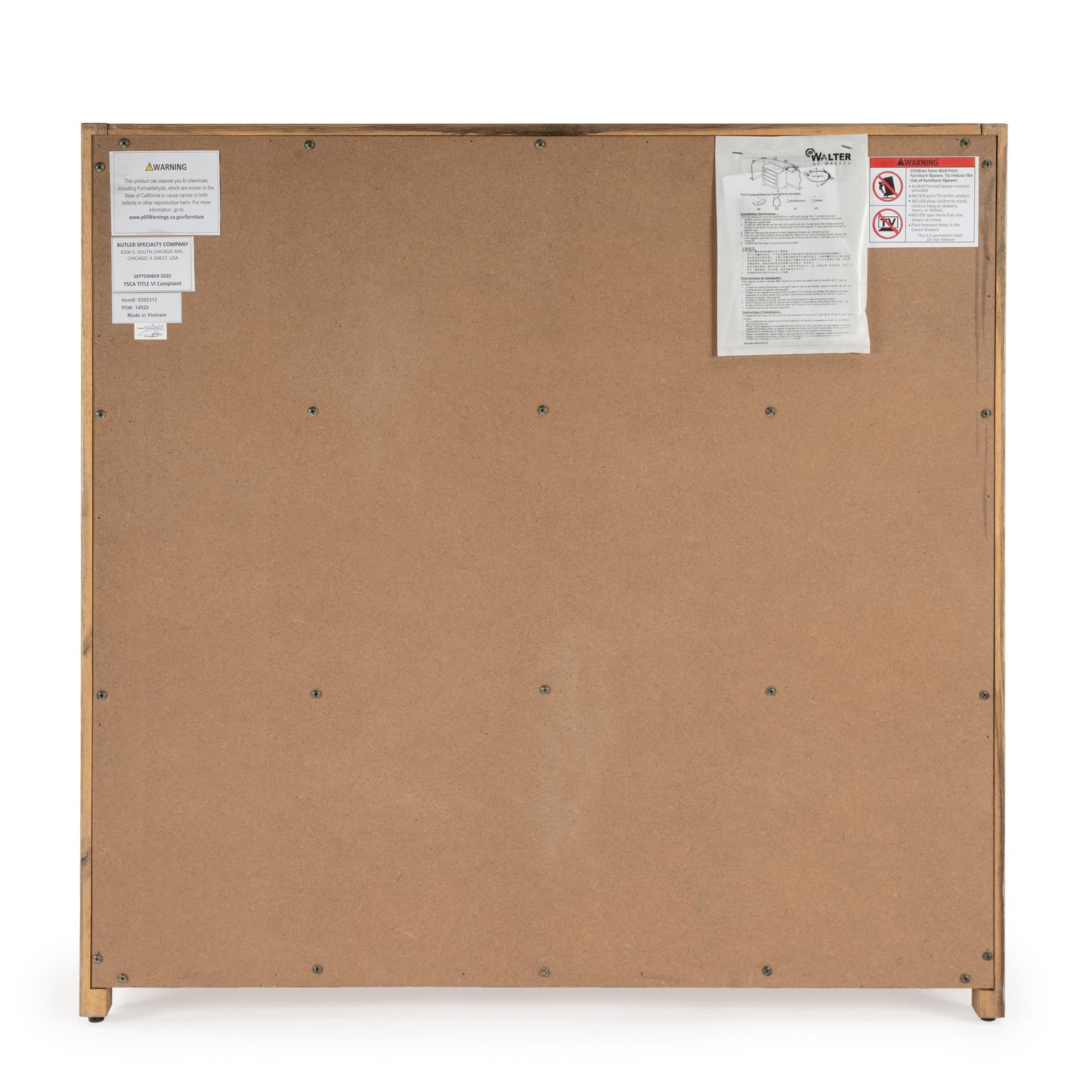 Lark 3 Drawer Dresser in Light Brown 5392312