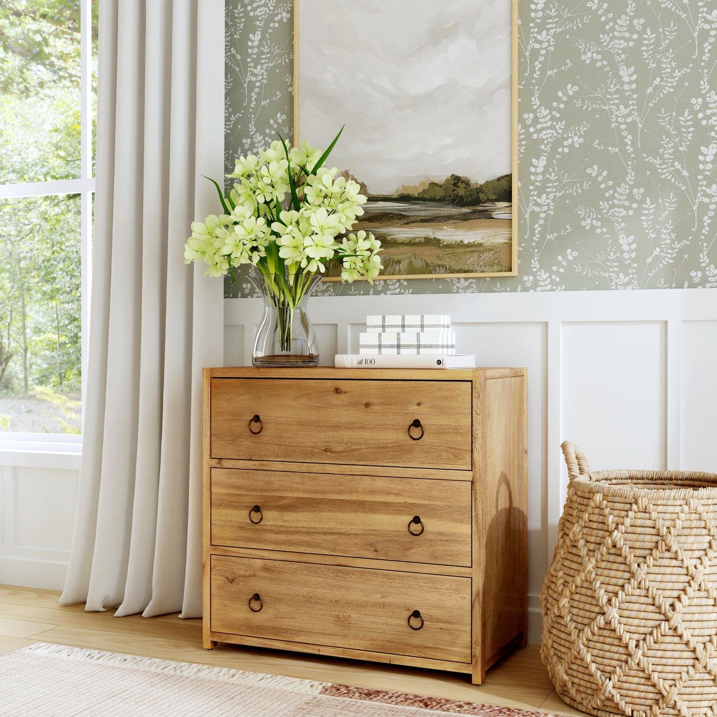 Lark 3 Drawer Dresser in Light Brown 5392312