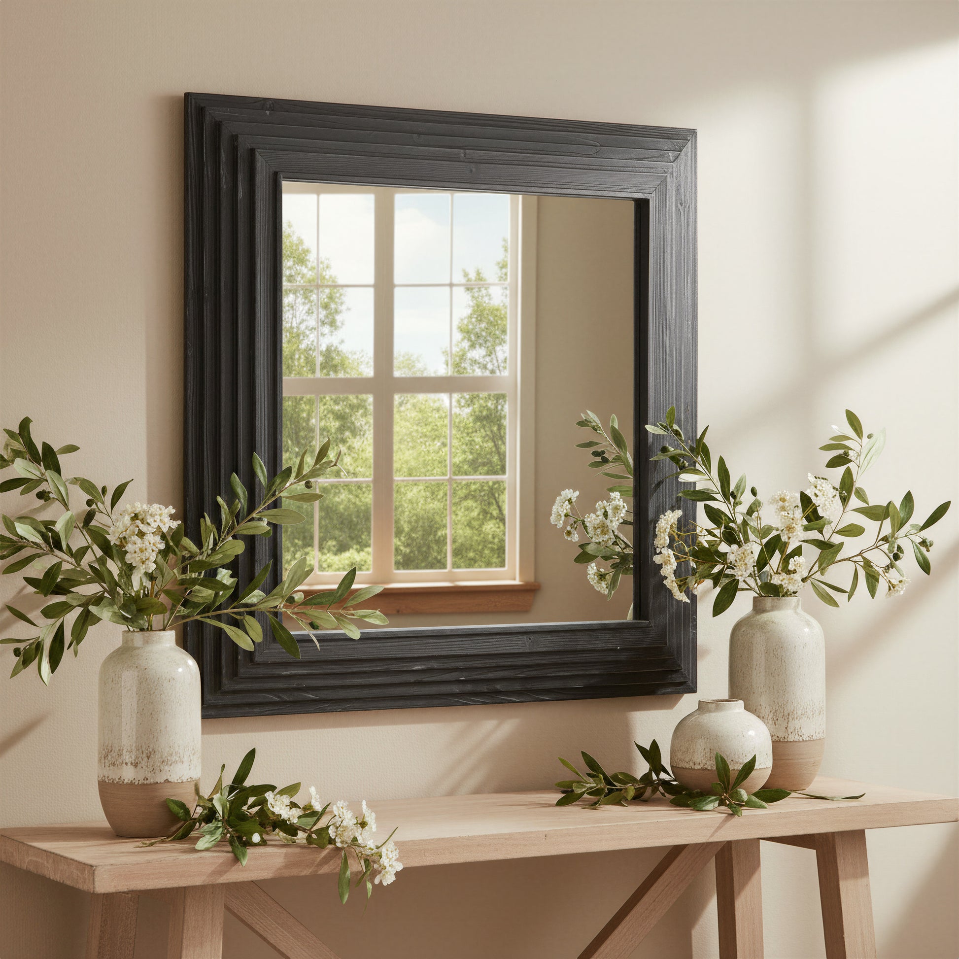 Kare Mirror Black - 4