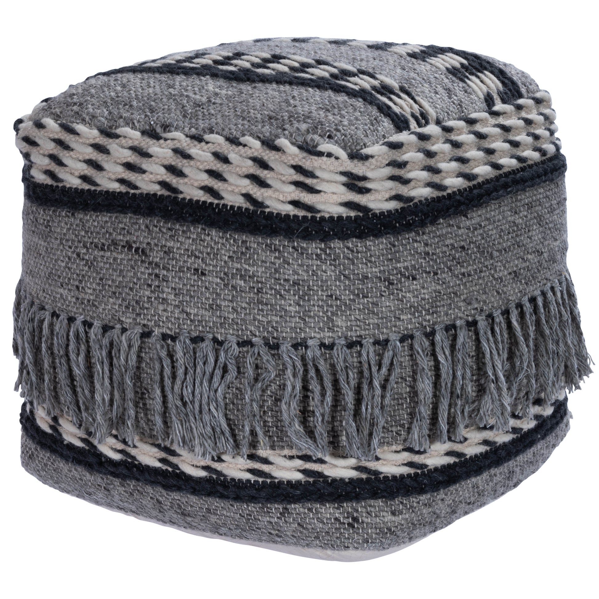 Butler Specialty Company Brynn 21 in. W Square Pouffe, Gray