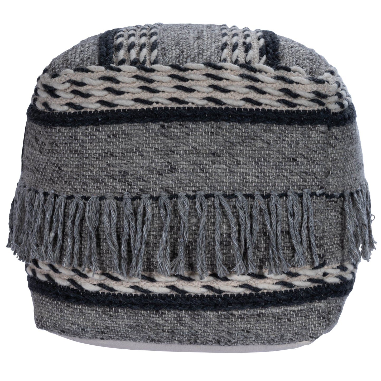 Butler Specialty Company Brynn 21 in. W Square Pouffe, Gray