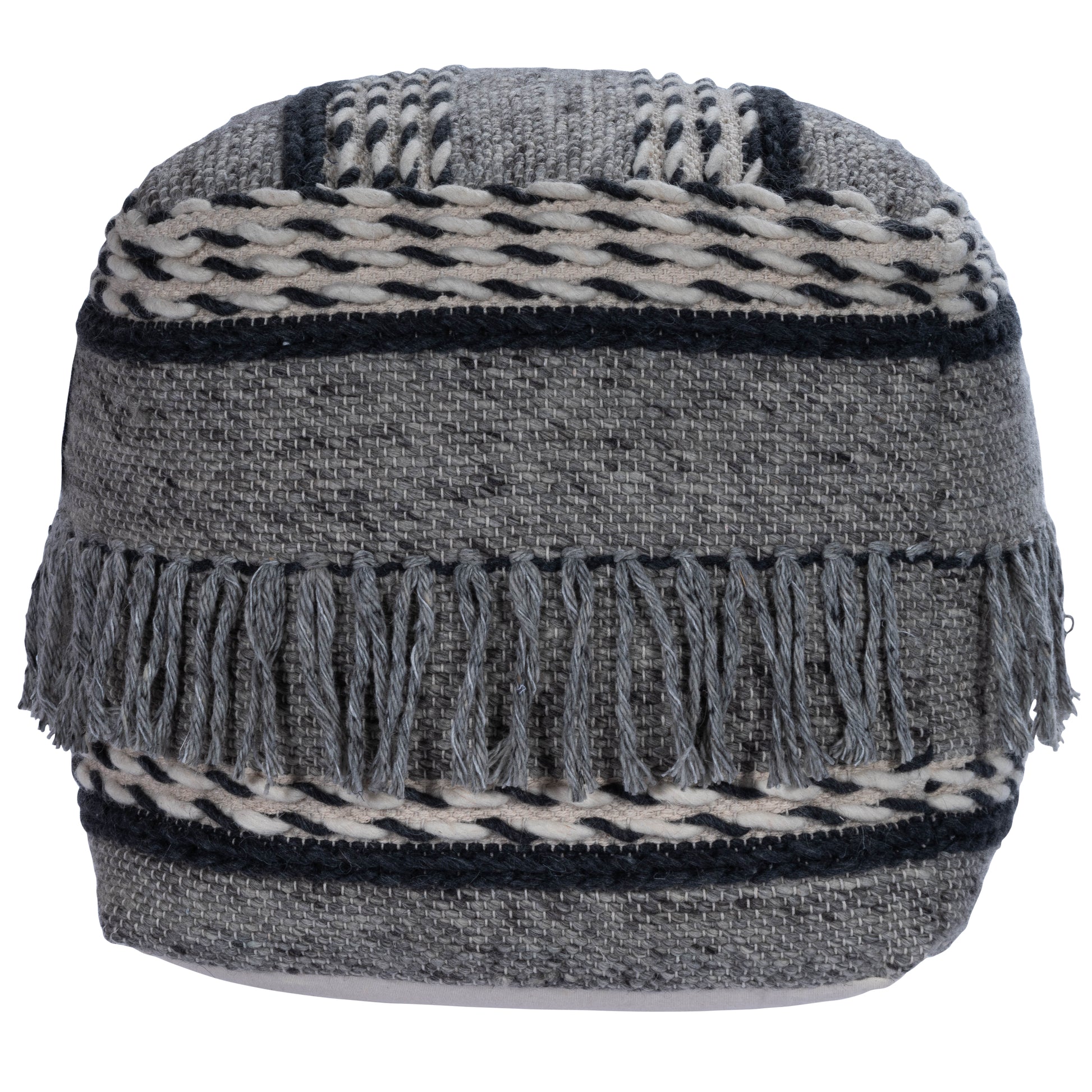 Butler Specialty Company Brynn 21 in. W Square Pouffe, Gray