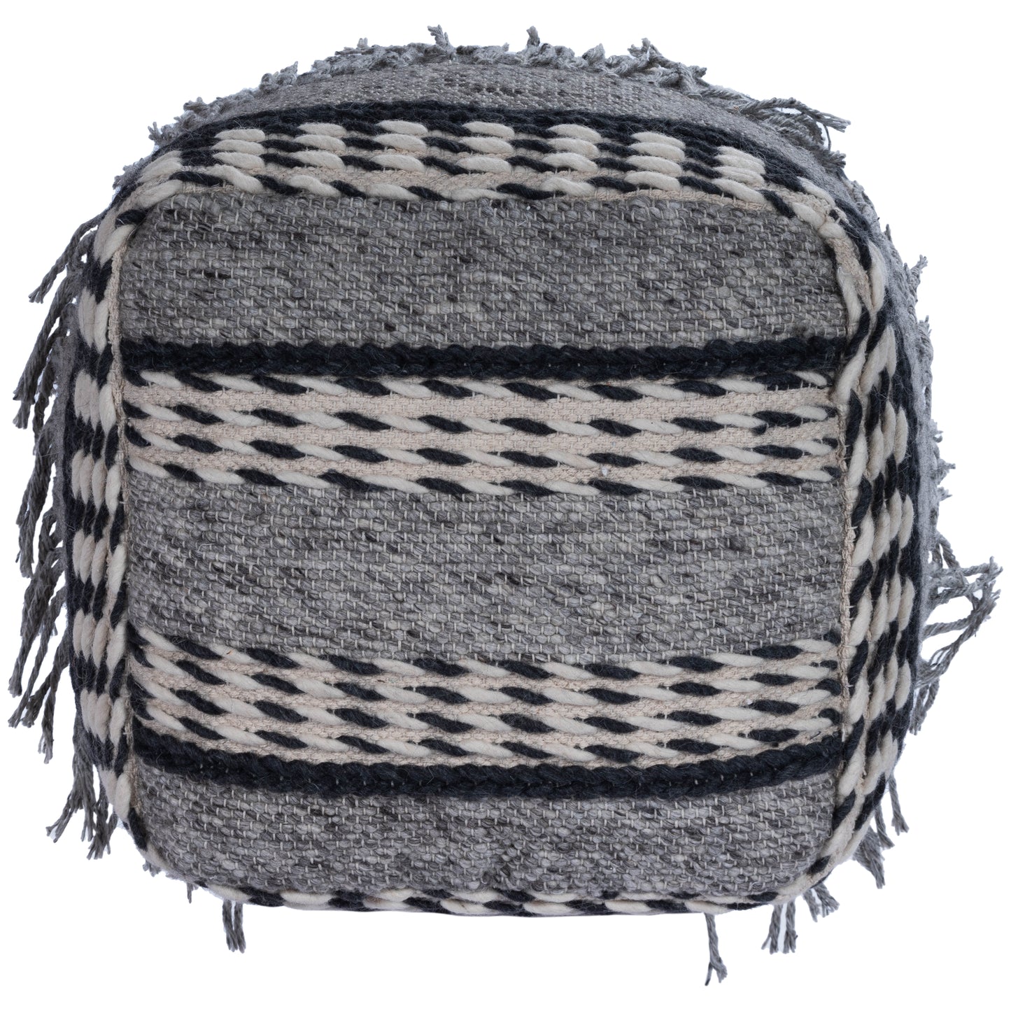 Butler Specialty Company Brynn 21 in. W Square Pouffe, Gray
