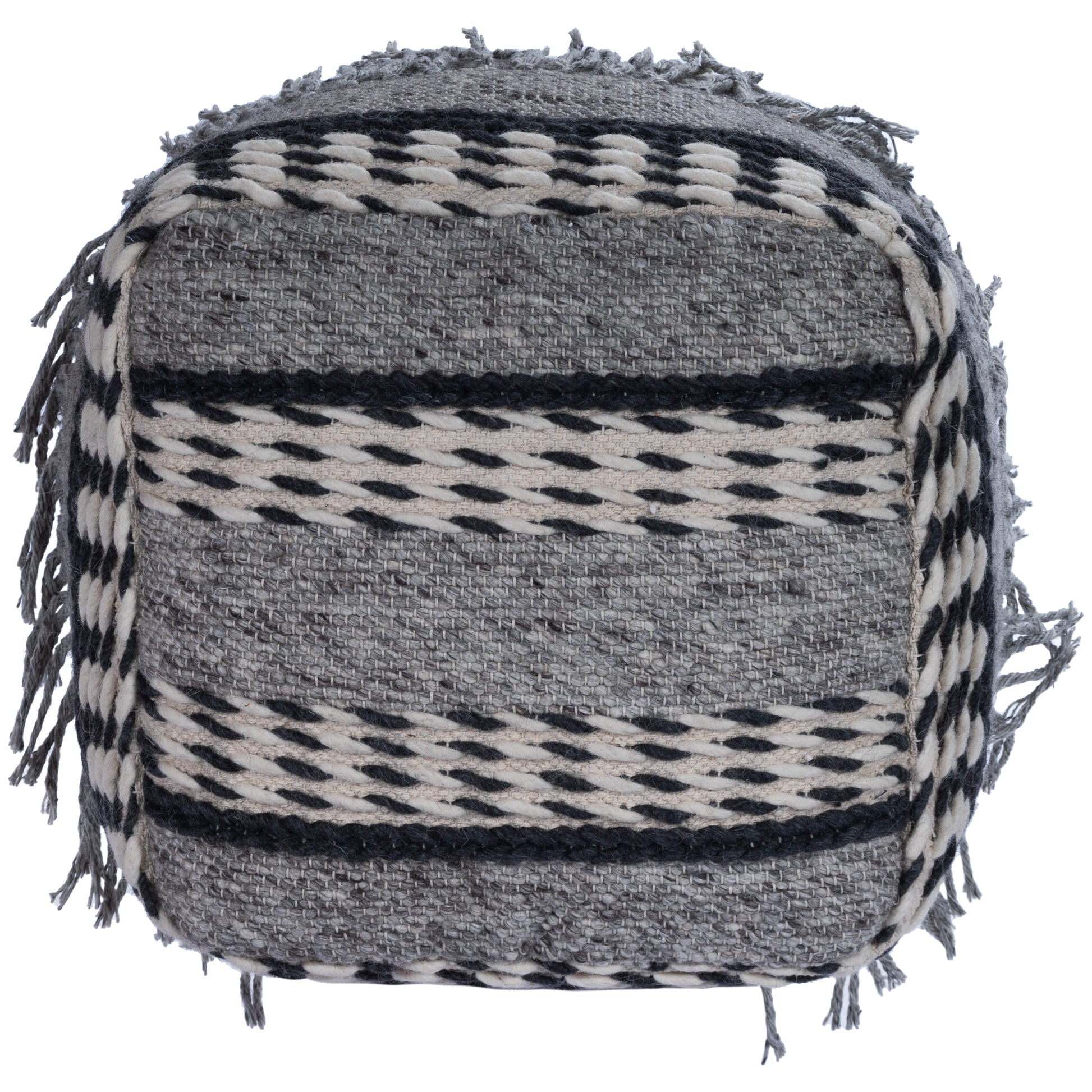 Butler Specialty Company Brynn 21 in. W Square Pouffe, Gray