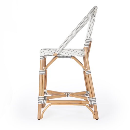 Solstice Rattan 25" Counter Stool in Gray 5399329