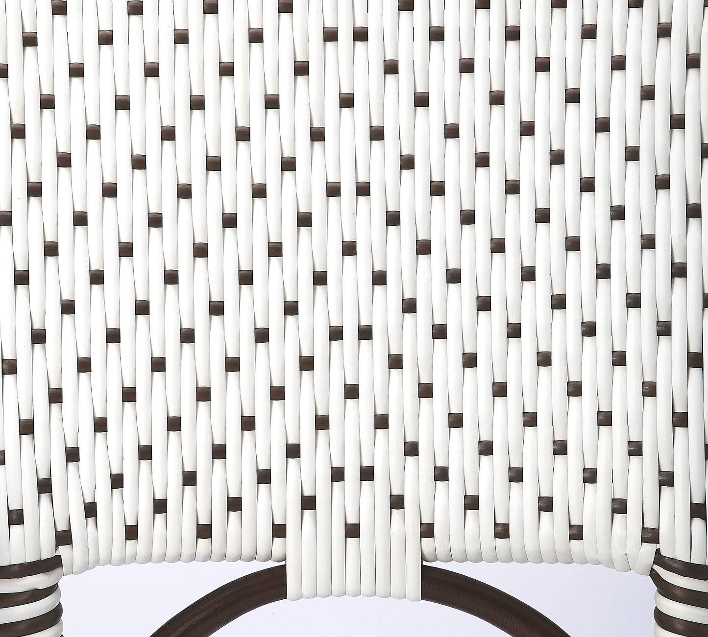Solstice Rattan 25" Counter Stool in White and Brown Dot 5399354