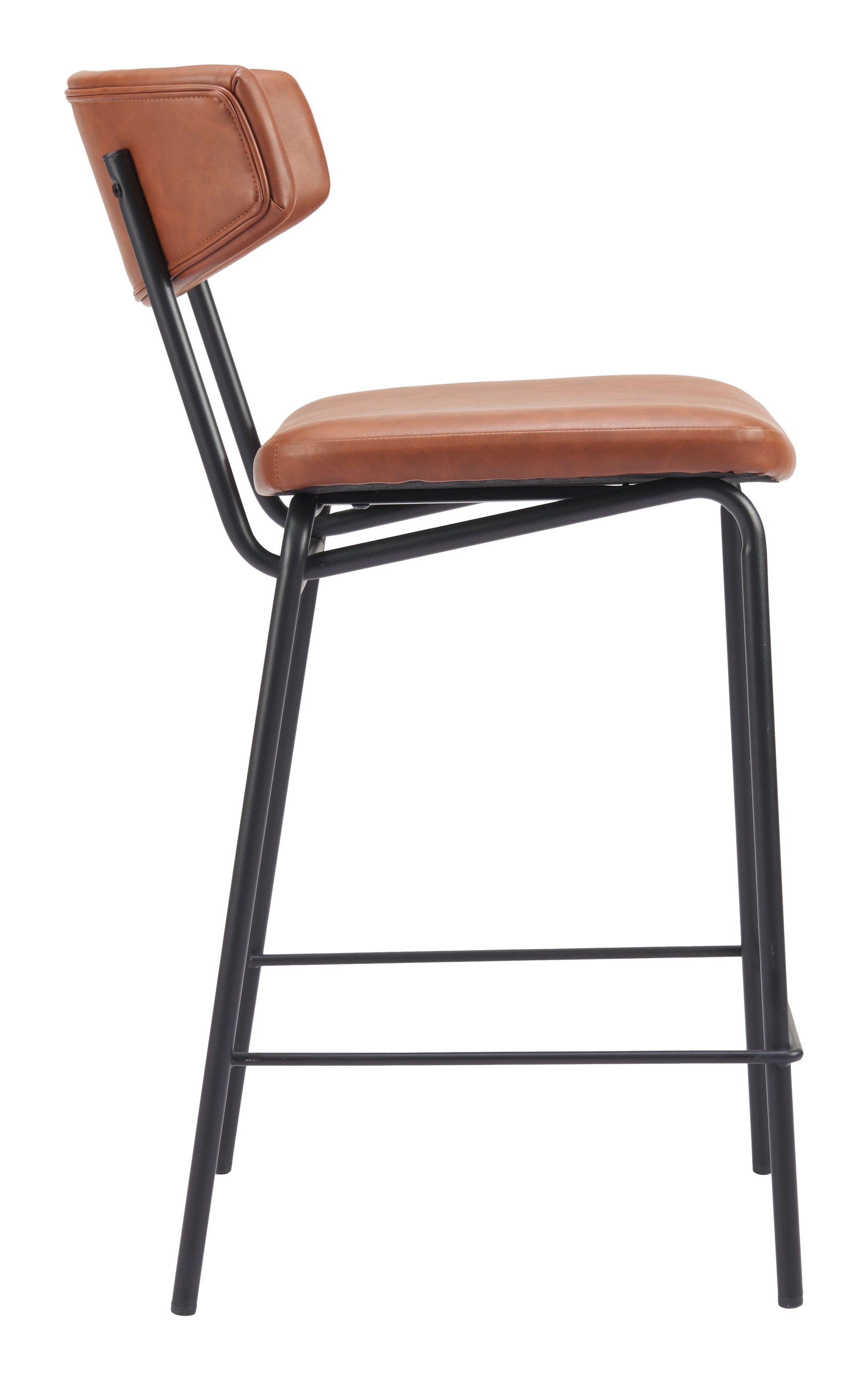 Charon Counter Stool (Set of 2) Vintage Brown - 2