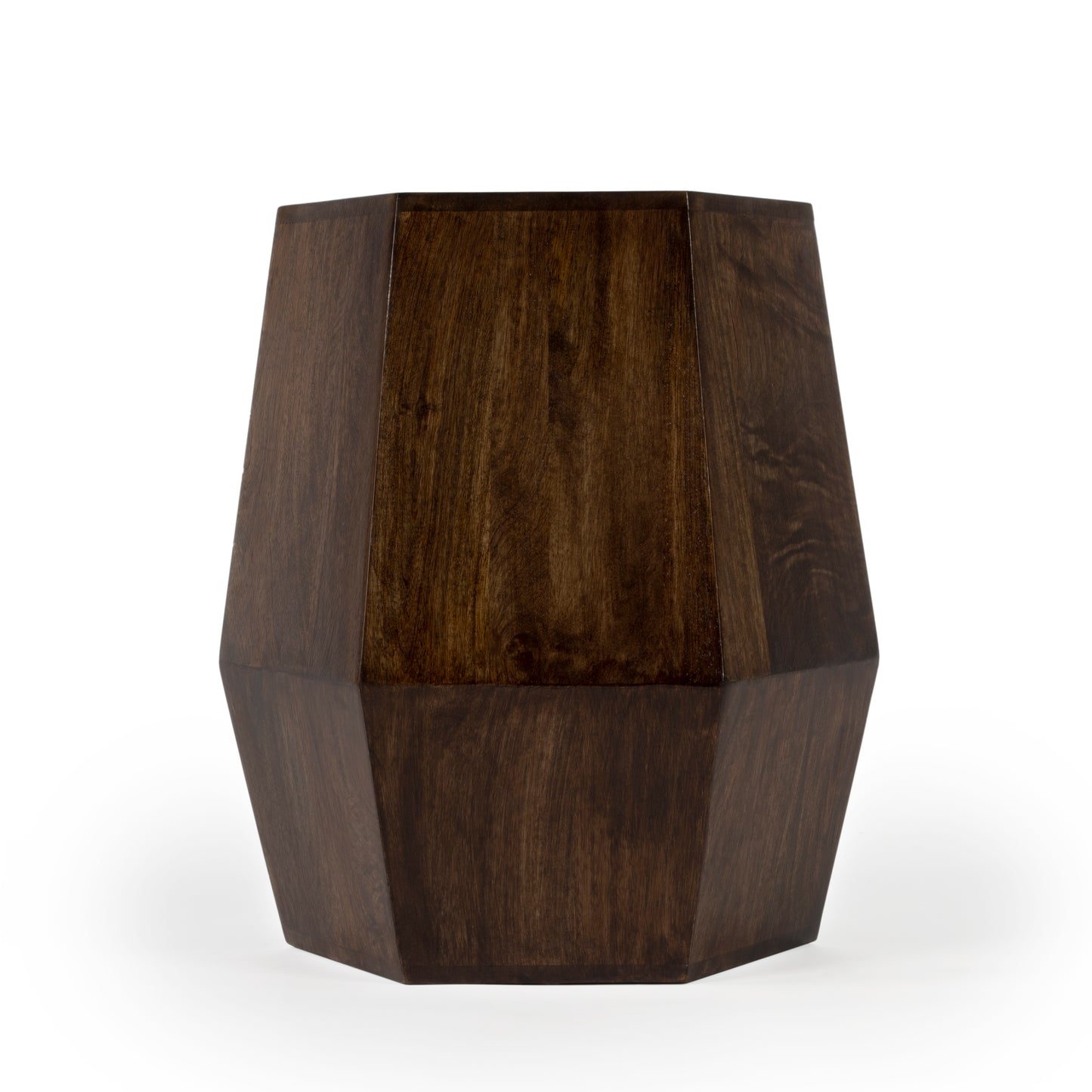 Butler Specialty Company Gulchatai 15 in. W Hexagon Wood Side Table, Dark Brown