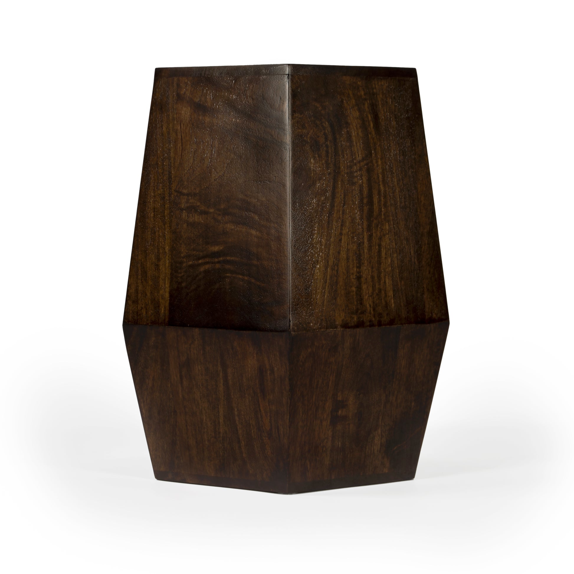 Butler Specialty Company Gulchatai 15 in. W Hexagon Wood Side Table, Dark Brown