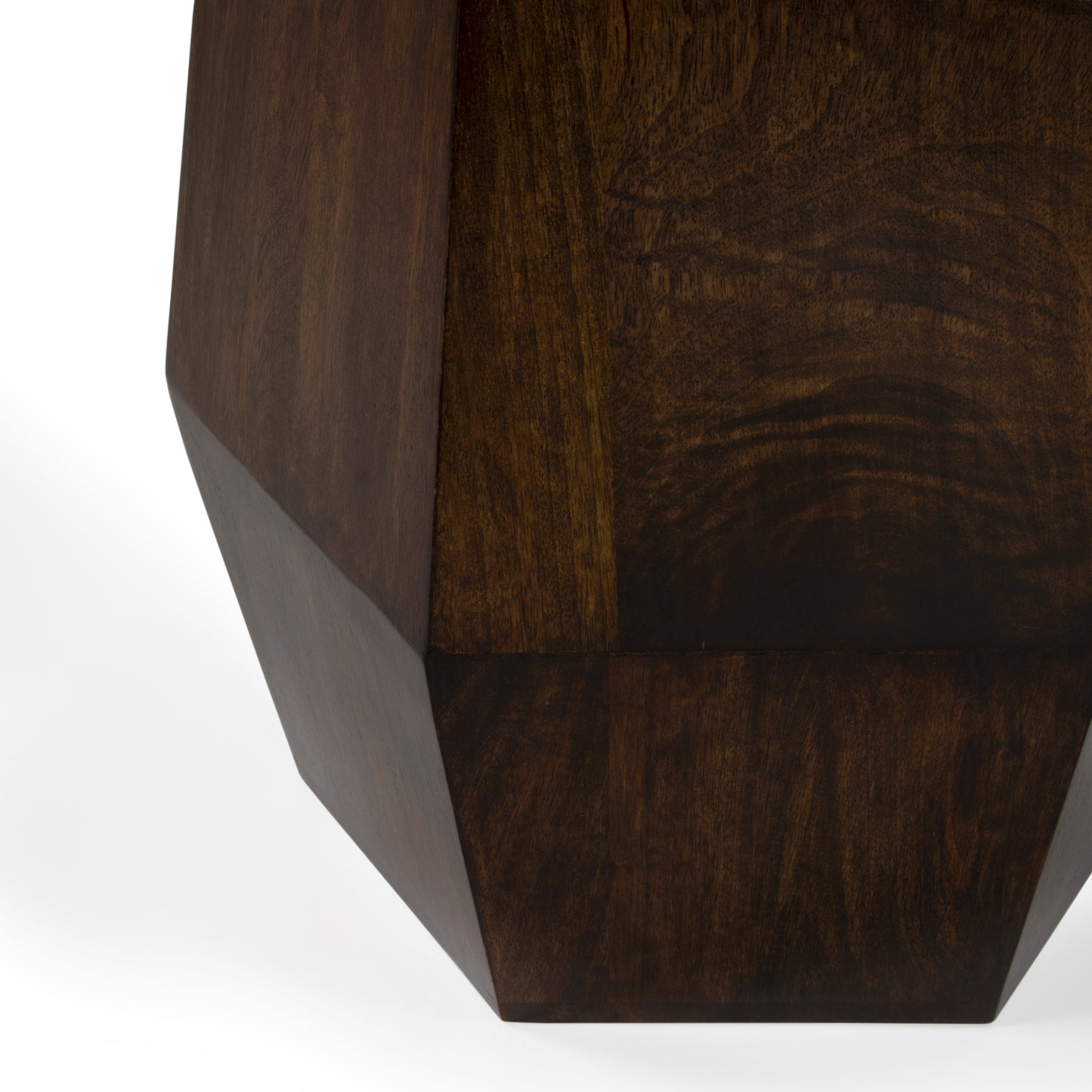Butler Specialty Company Gulchatai 15 in. W Hexagon Wood Side Table, Dark Brown