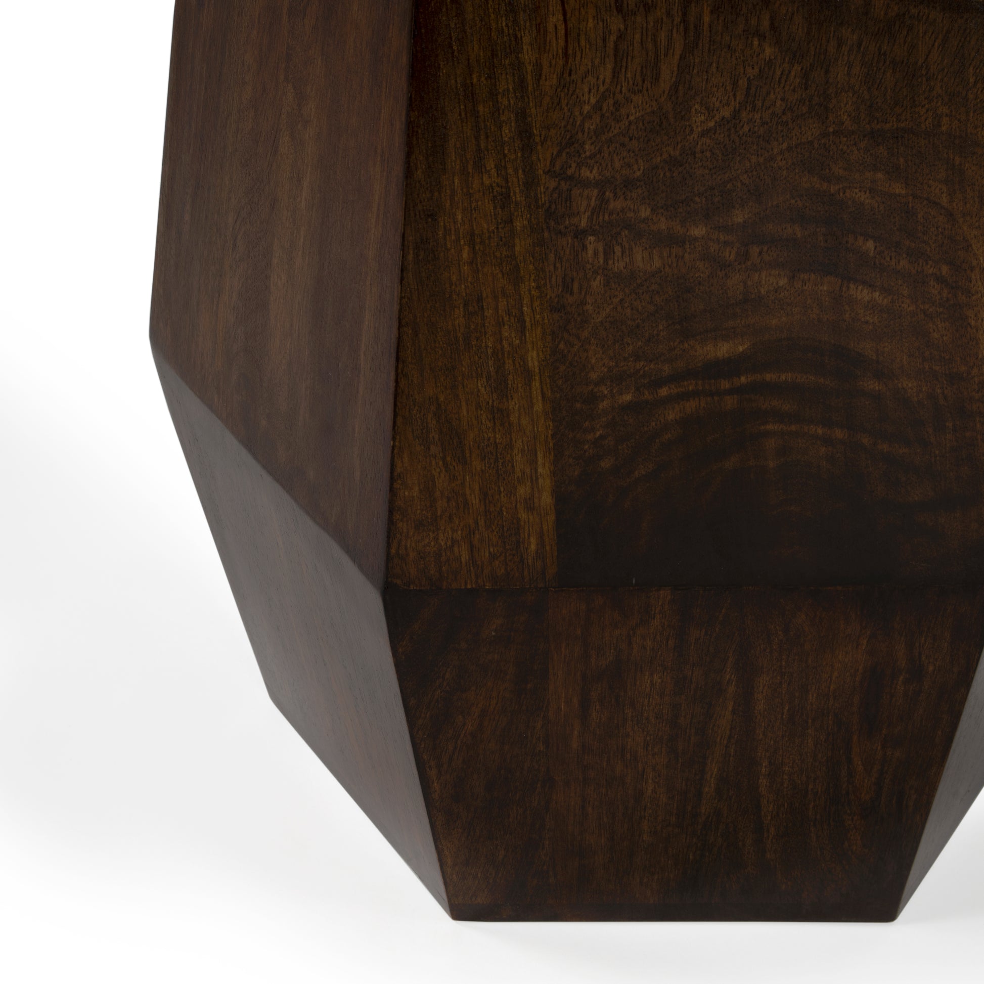 Butler Specialty Company Gulchatai 15 in. W Hexagon Wood Side Table, Dark Brown