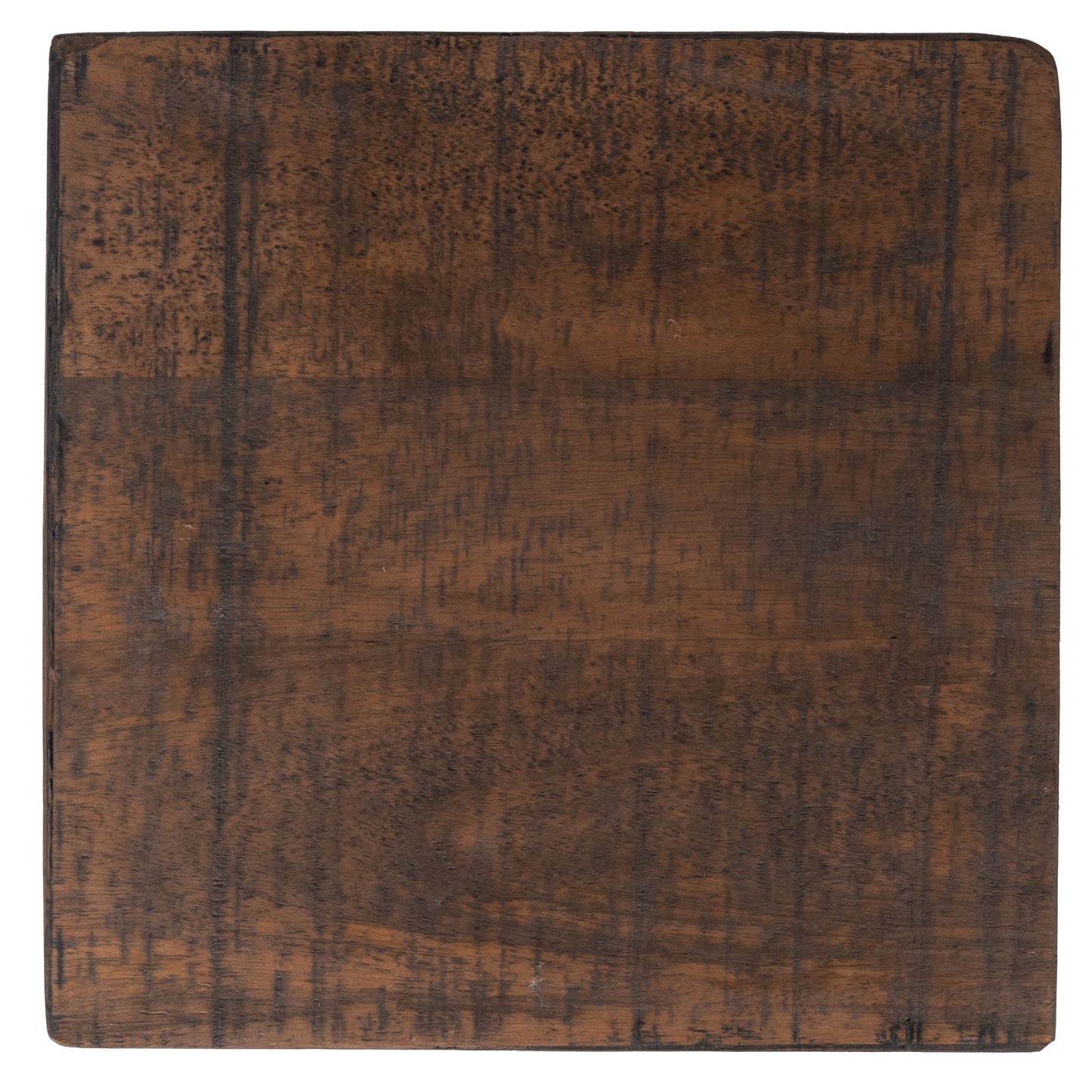 Butler Specialty Company Gulnaria 12 in. W Square Wood and Metal Modern Side Table, Dark Brown